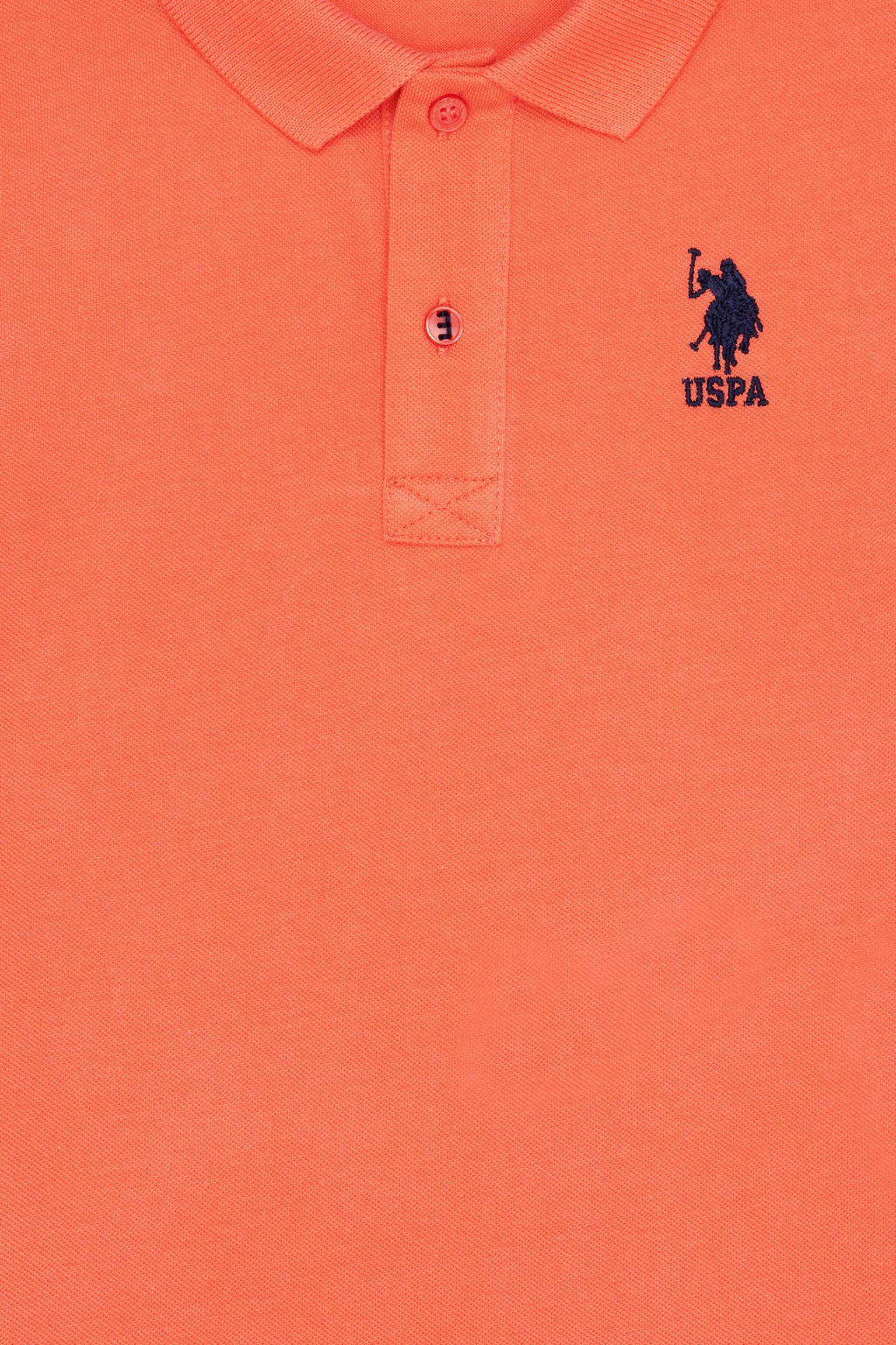 U. S. Polo Assn Базовая футболка с воротником-поло Salmon для мальчиков - U.s. polo assn фото 3