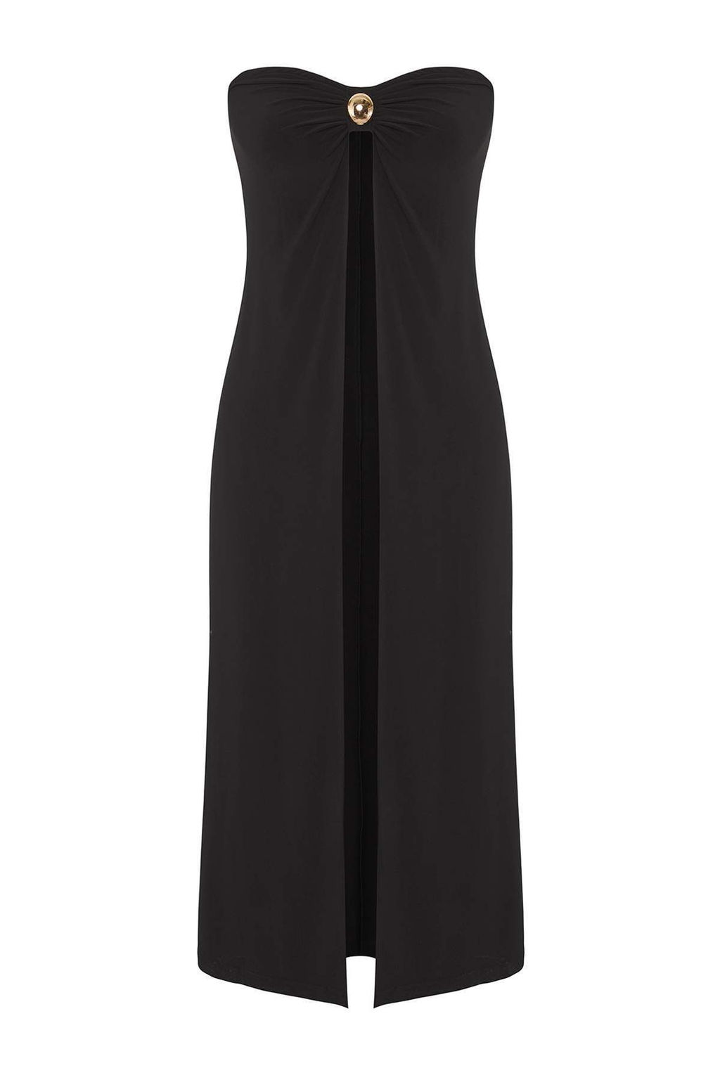 Siyah Kalp Yaka Aksesuar Detayl? Orme Sandy Party Bluz TPRSS25BZ00049 - Trendyolmilla фото 5