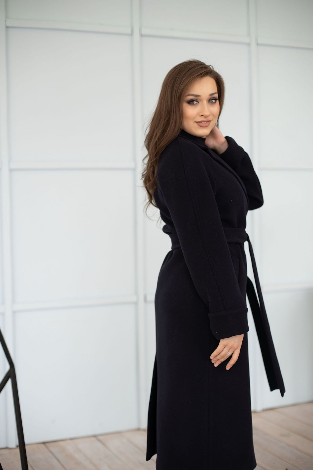 Пальто женское демисезонное 22555 (синий) - Kankan фото 5