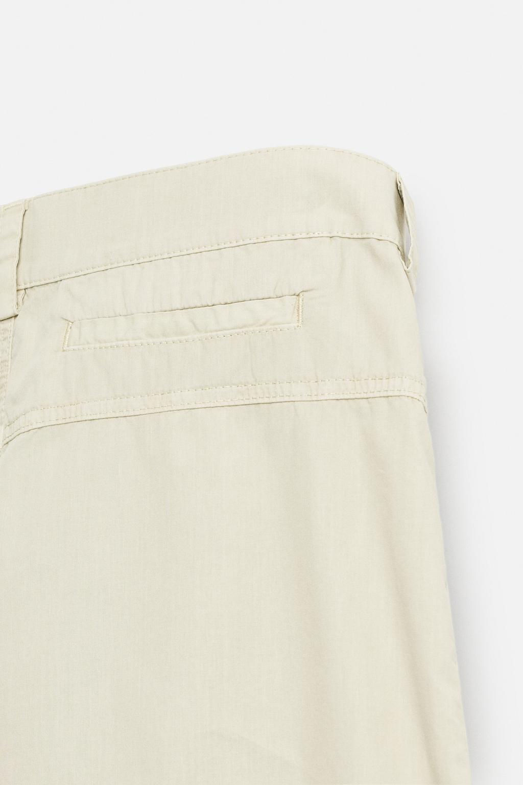 WASHED COTTON BERMUDA SHORTS - Zara фото 20