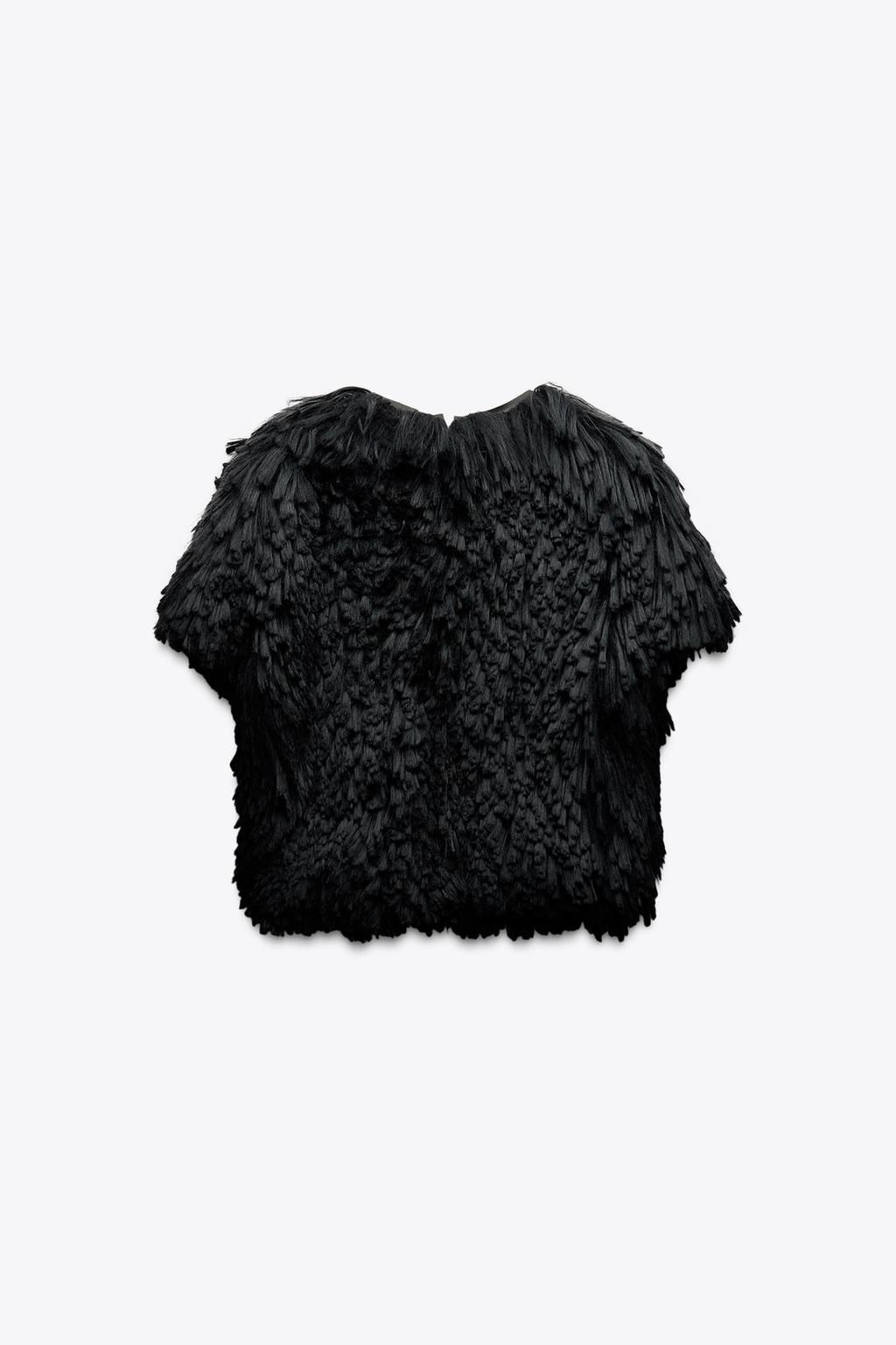 LIMITED EDITION FAUX FUR TOP - Zara фото 3