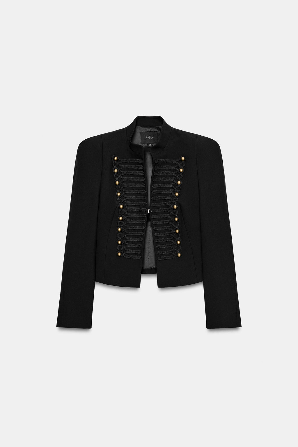 BLAZER ENTALLADA HOMBRERAS / Negro - Zara фото 6