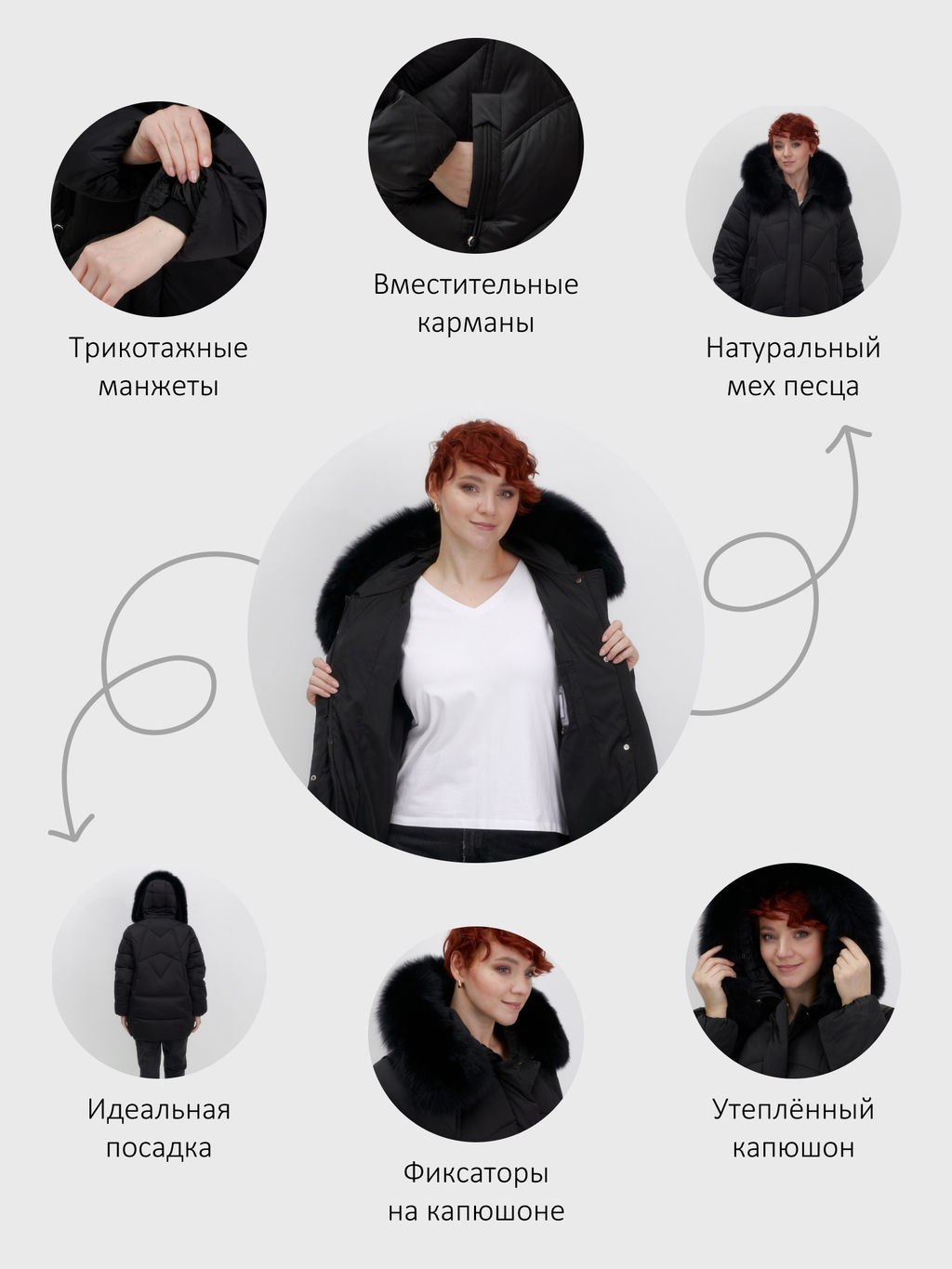 Куртка зимняя с мехом Бренд: Visdeer  фото 21