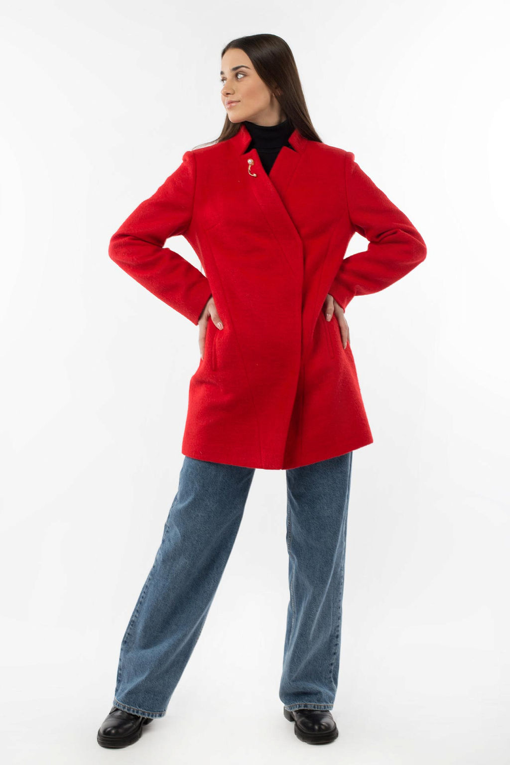 01-07721 Пальто женское демисезонное - El podio фото 2