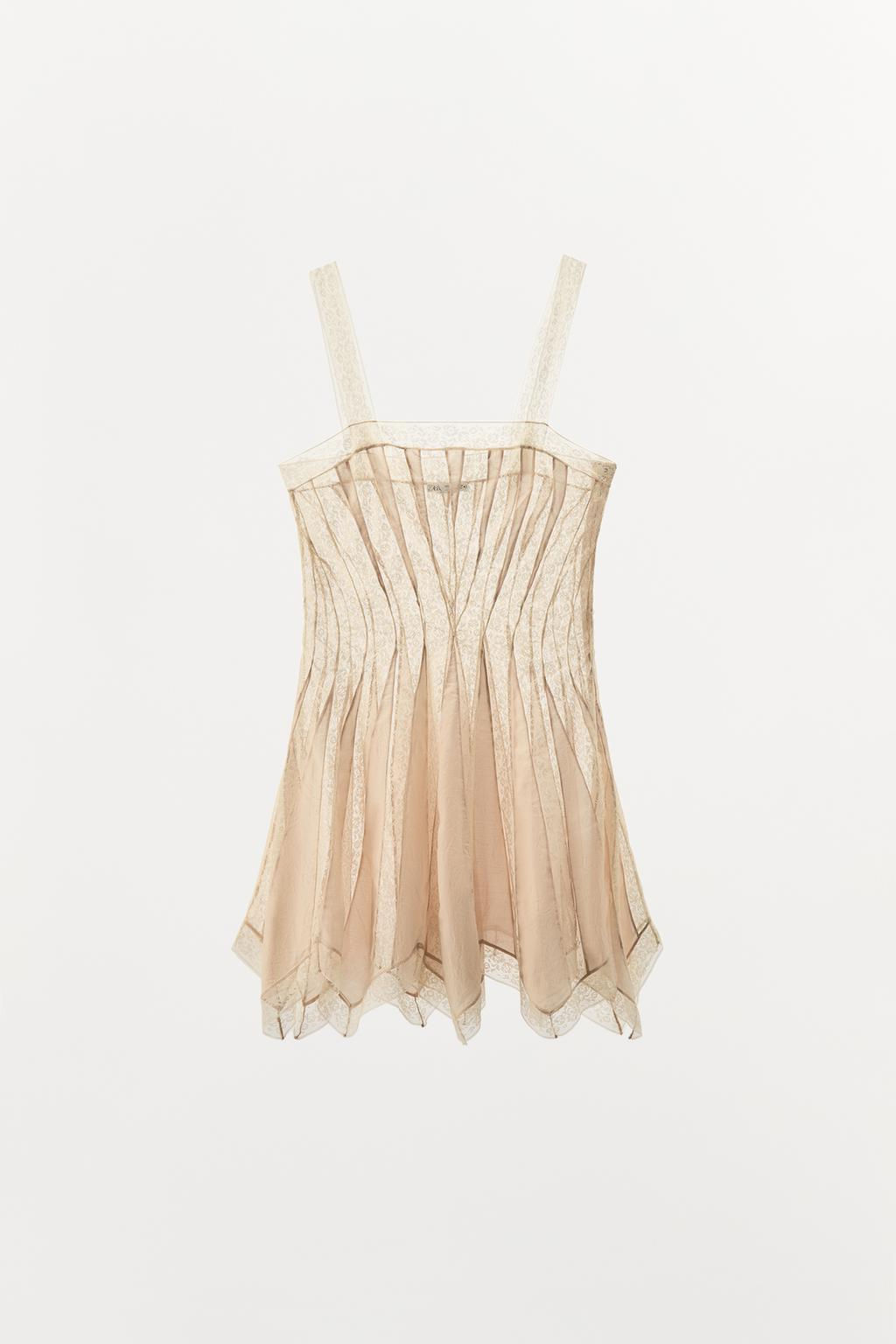 RUFFLED LACE DRESS - Zara фото 4