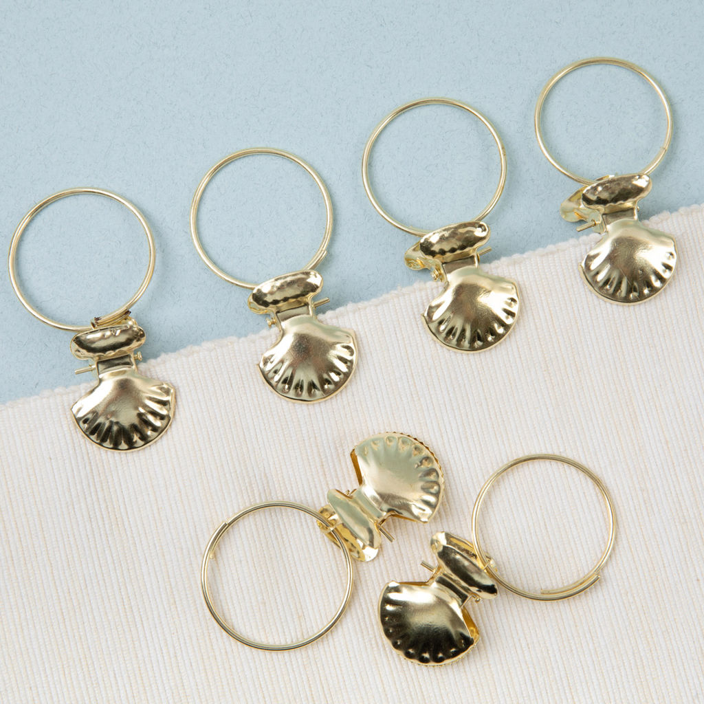 Фурнитура BLITZ зажим металл с кольцом CL-011 20 шт под никель