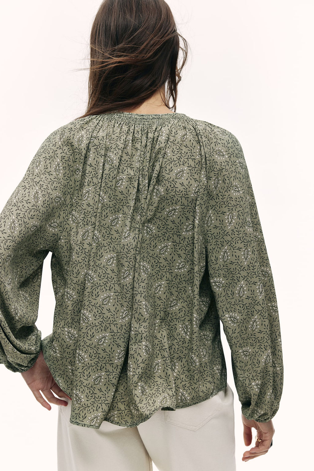 Blusa oversize de crepe - H&m фото 4