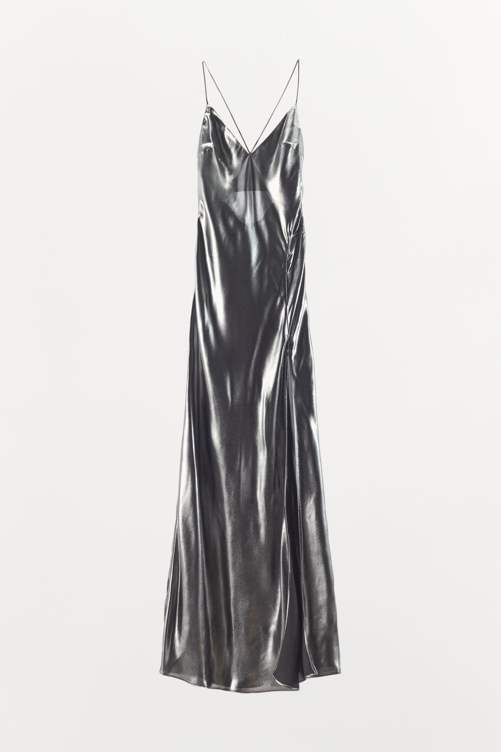 LONG METALLIC DRESS - Zara фото 6