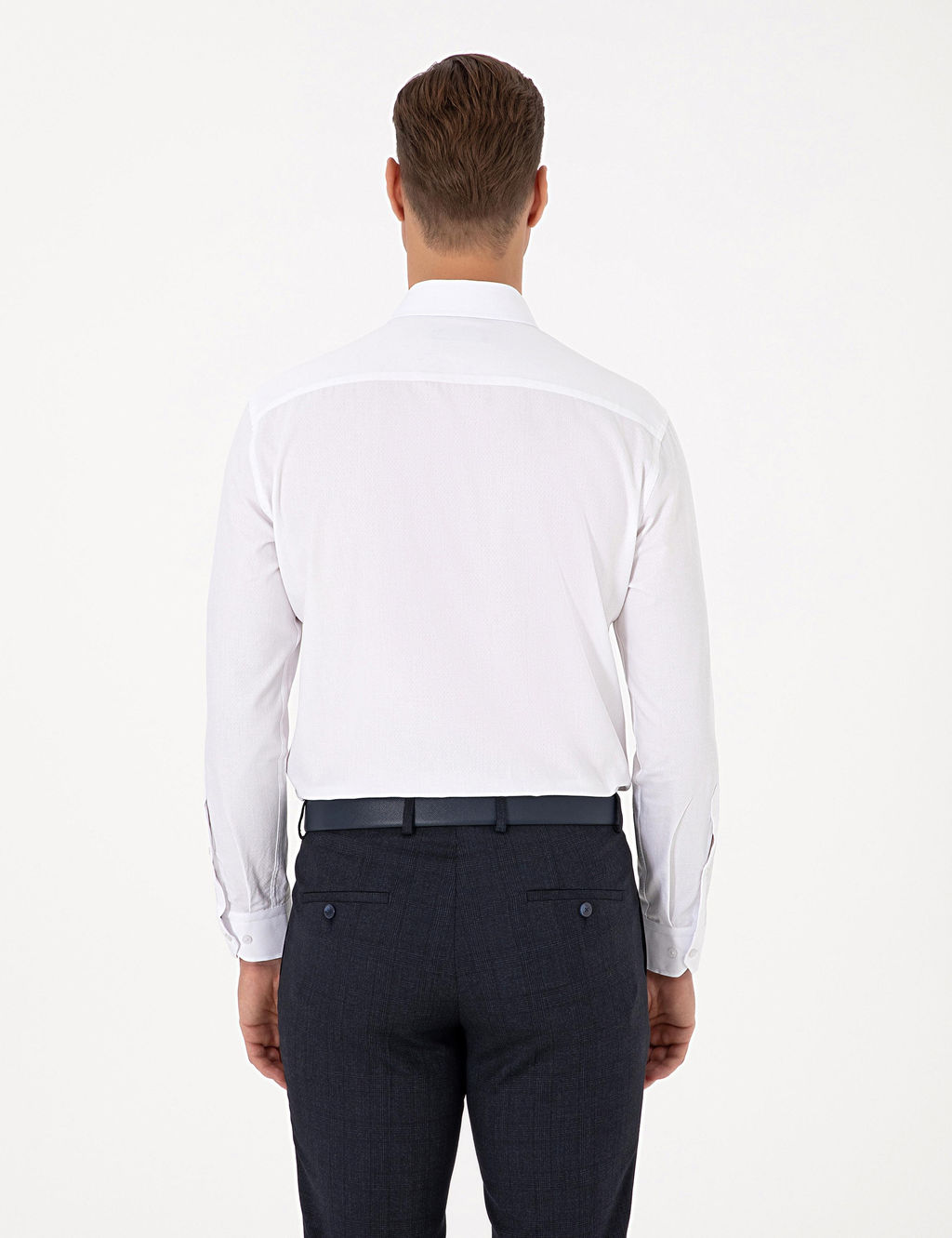 Beyaz Regular Fit Uzun Kollu G_mlek - Pierre cardin фото 5