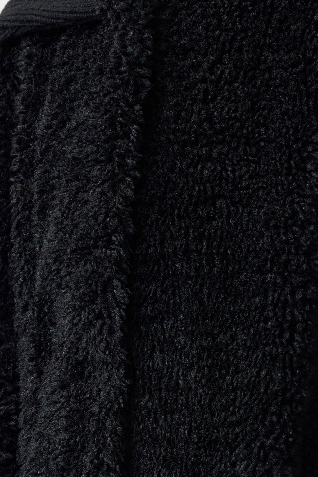 Siyah Oversize Pelus Kaban TWOAW25KB00001 - Trendyolmilla фото 4