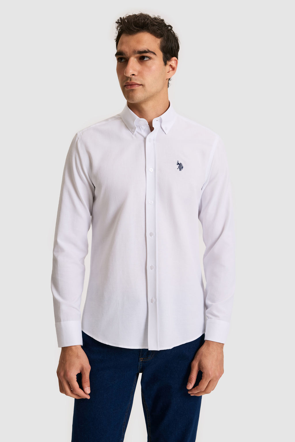 Erkek Beyaz Uzun Kollu Basic G_mlek - U.s. polo assn фото 10