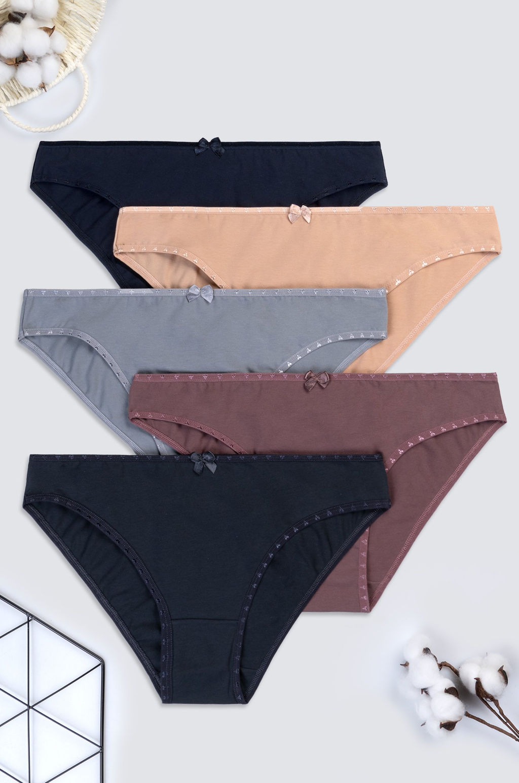 Женские трусы-слипы 5шт. Happyfox - Happy fox фото 9
