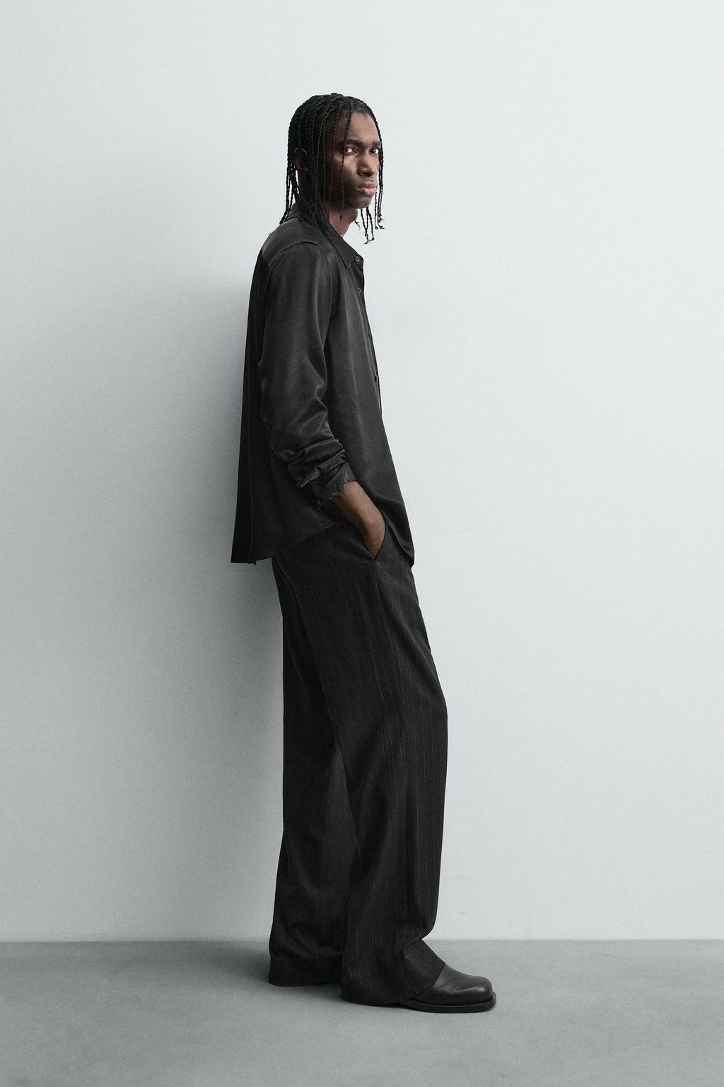 SATIN RELAXED FIT SHIRT - Zara фото 4