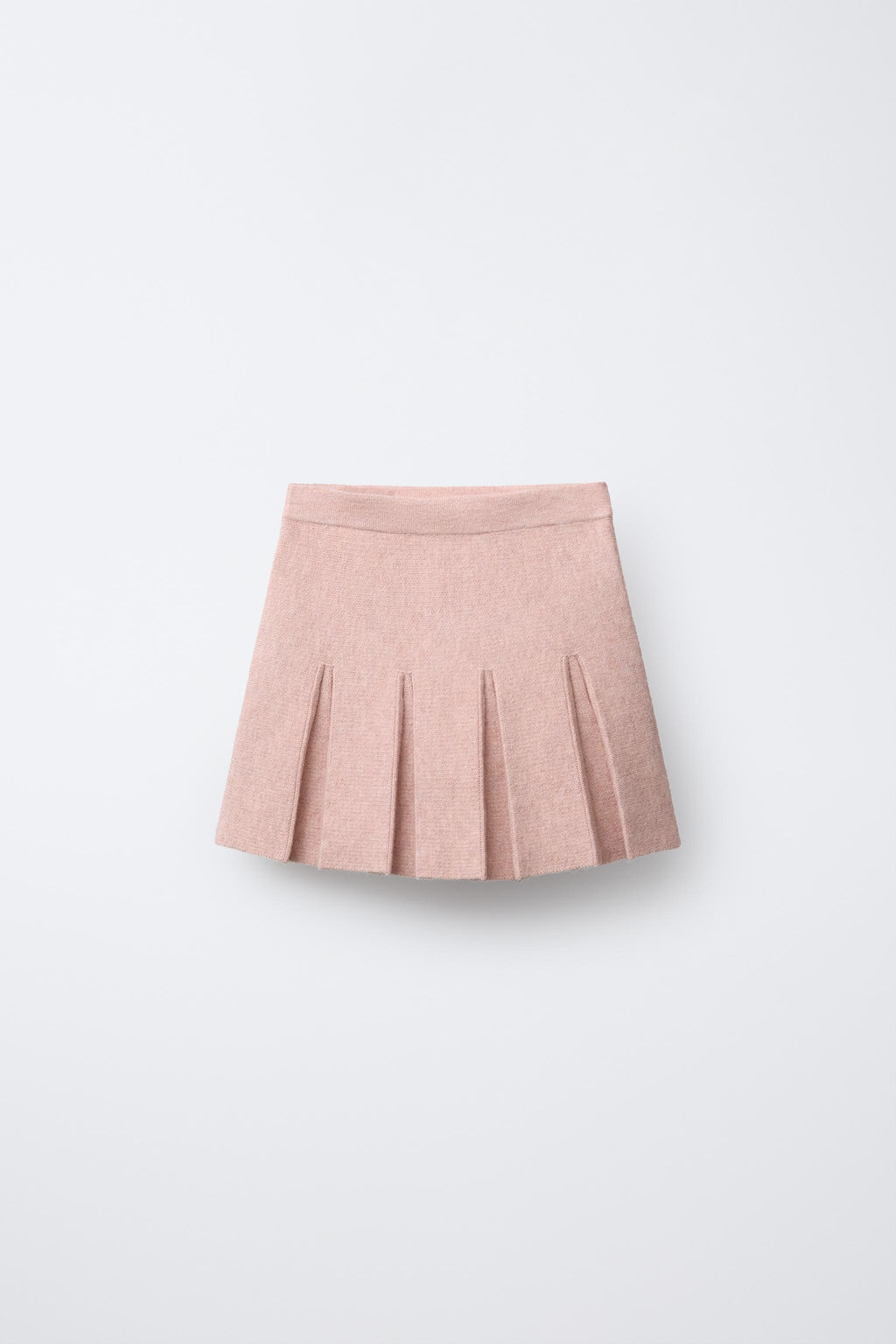 PLEATED KNIT SKIRT