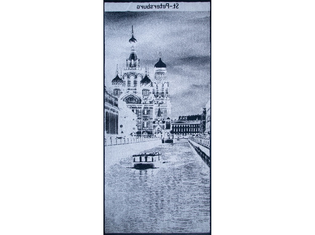 6с102.411ж1 Петербург (т.синий3) Полотенце махровое 67х150см