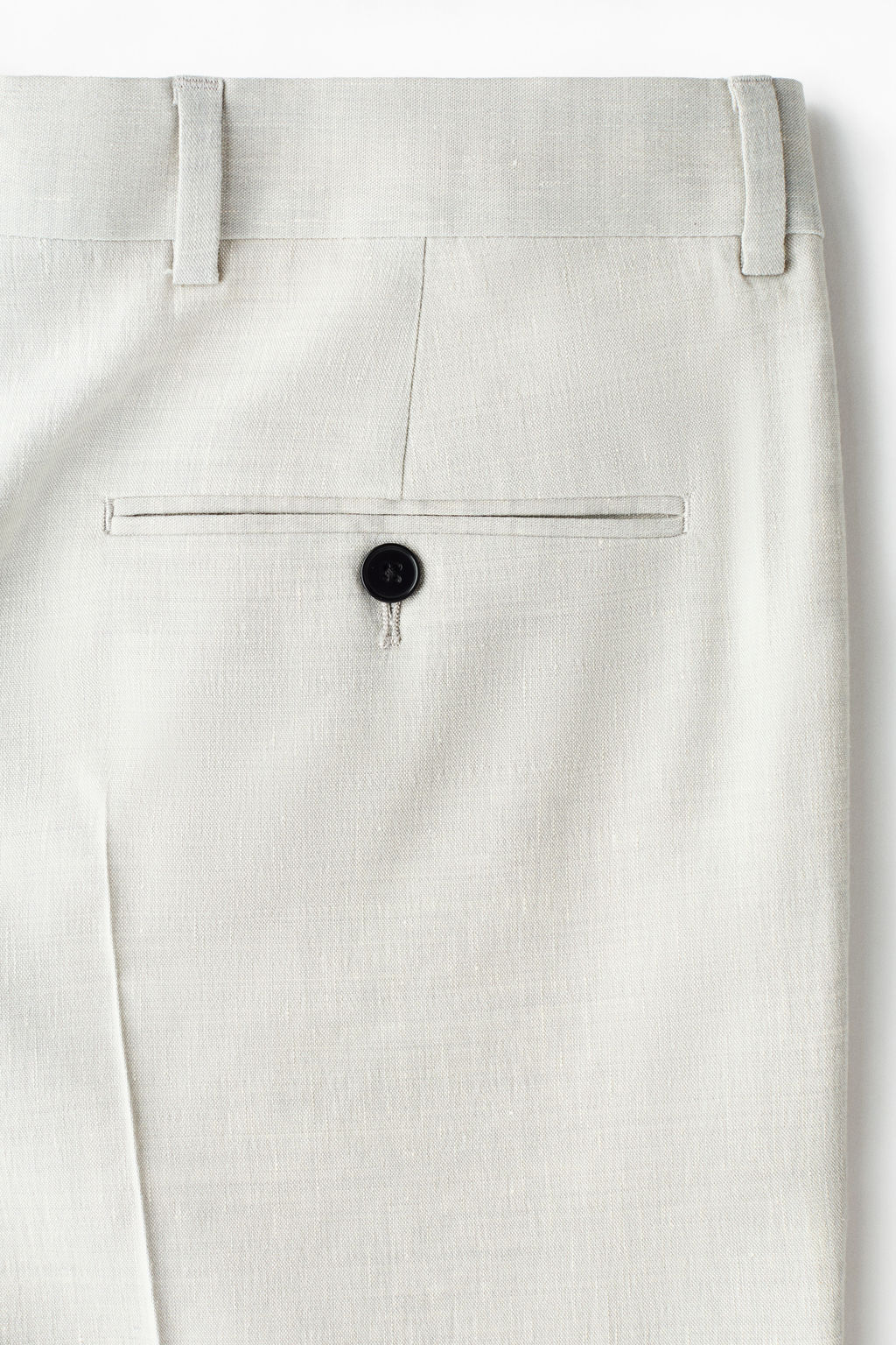 Pantal?n de traje en mezcla de lino Regular Fit - H&m фото 3