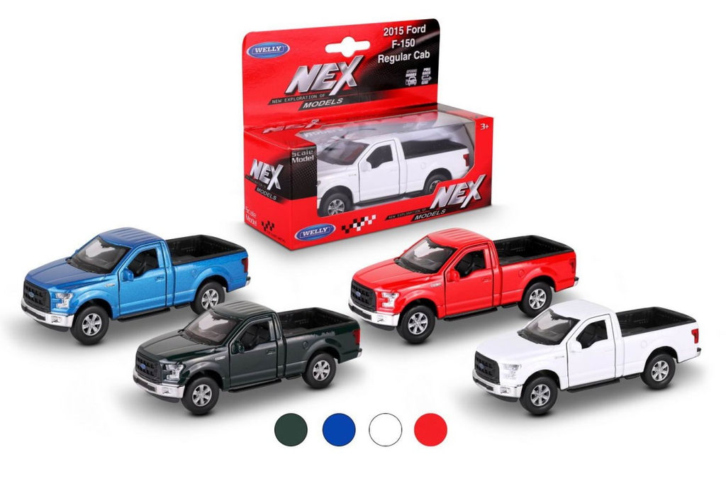 Welly. Машинка 1:38 "Ford F-150 Regular Cab" пруж. мех., цвет в ассорт. арт.43701W