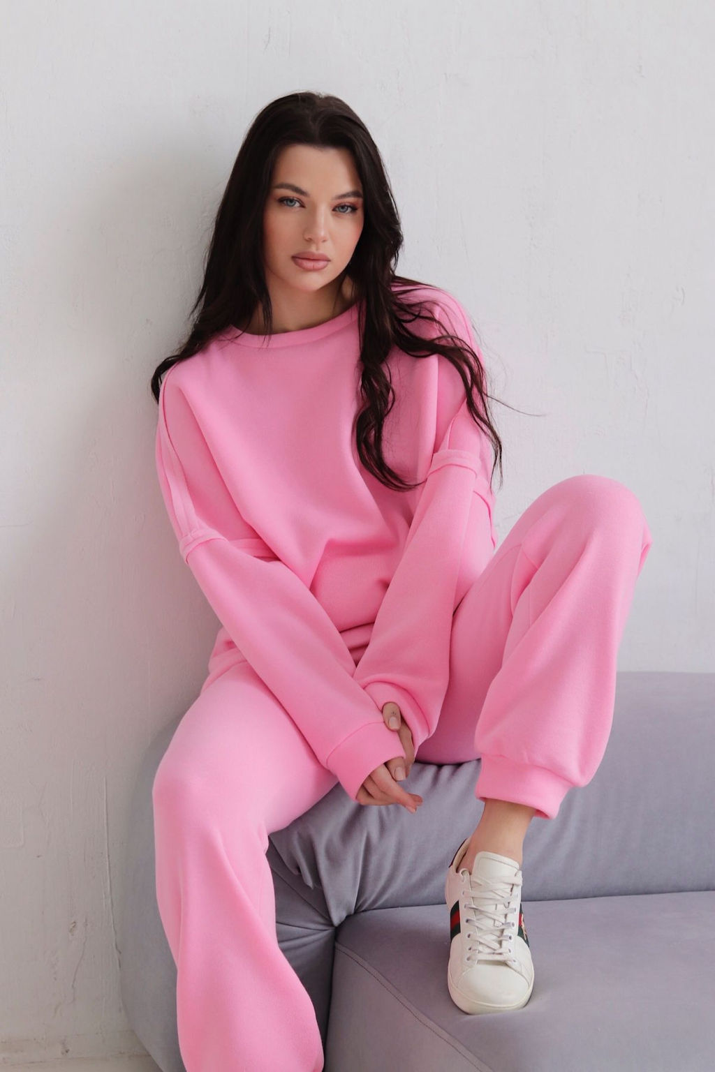 Martichelli Костюм из футера розовый  фото 2