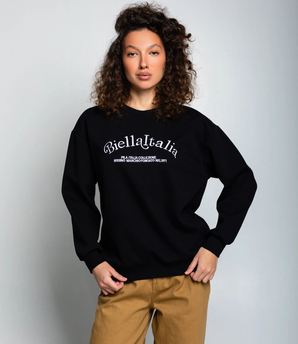 Свитшот #КТ1709, чёрный