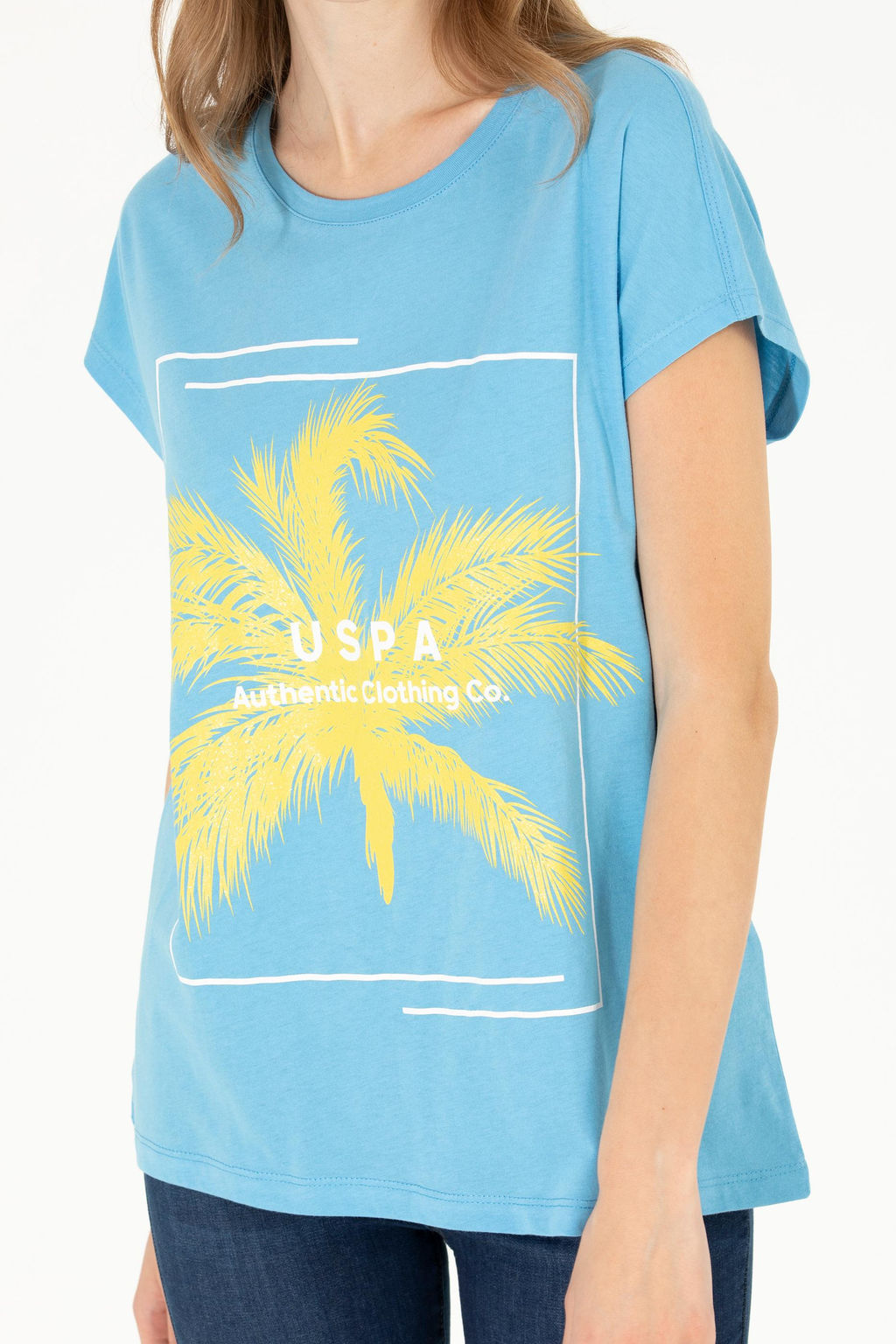 Женская бирюзовая футболка - U.s. polo assn фото 20