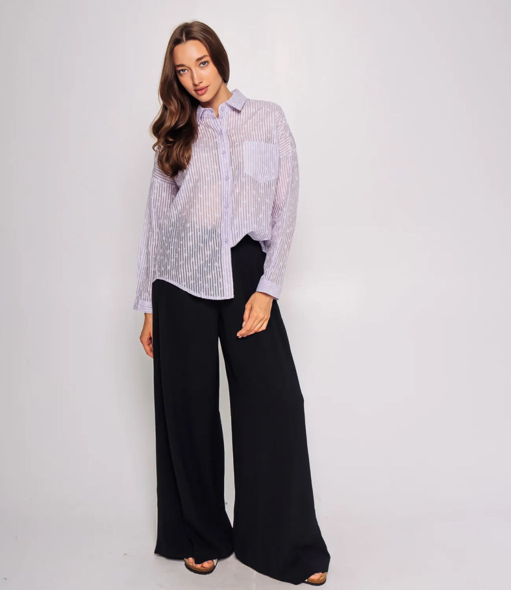 Рубашка #КТ66001, сиреневый