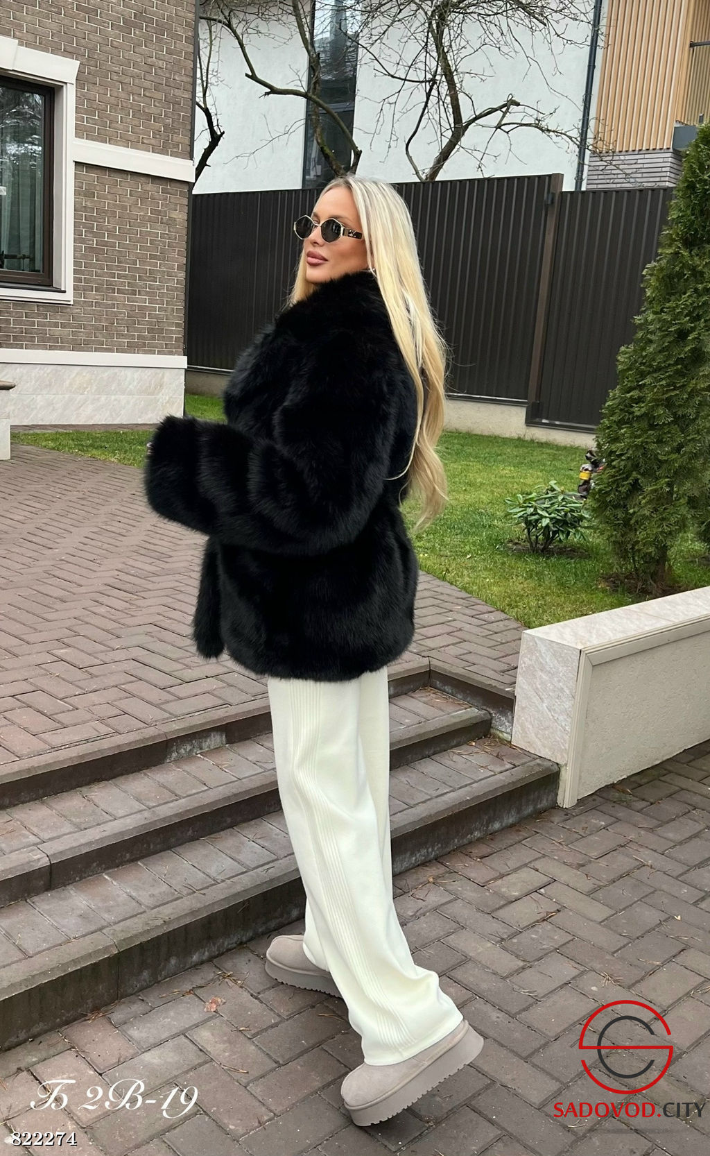 Шуба женская из искусственного меха