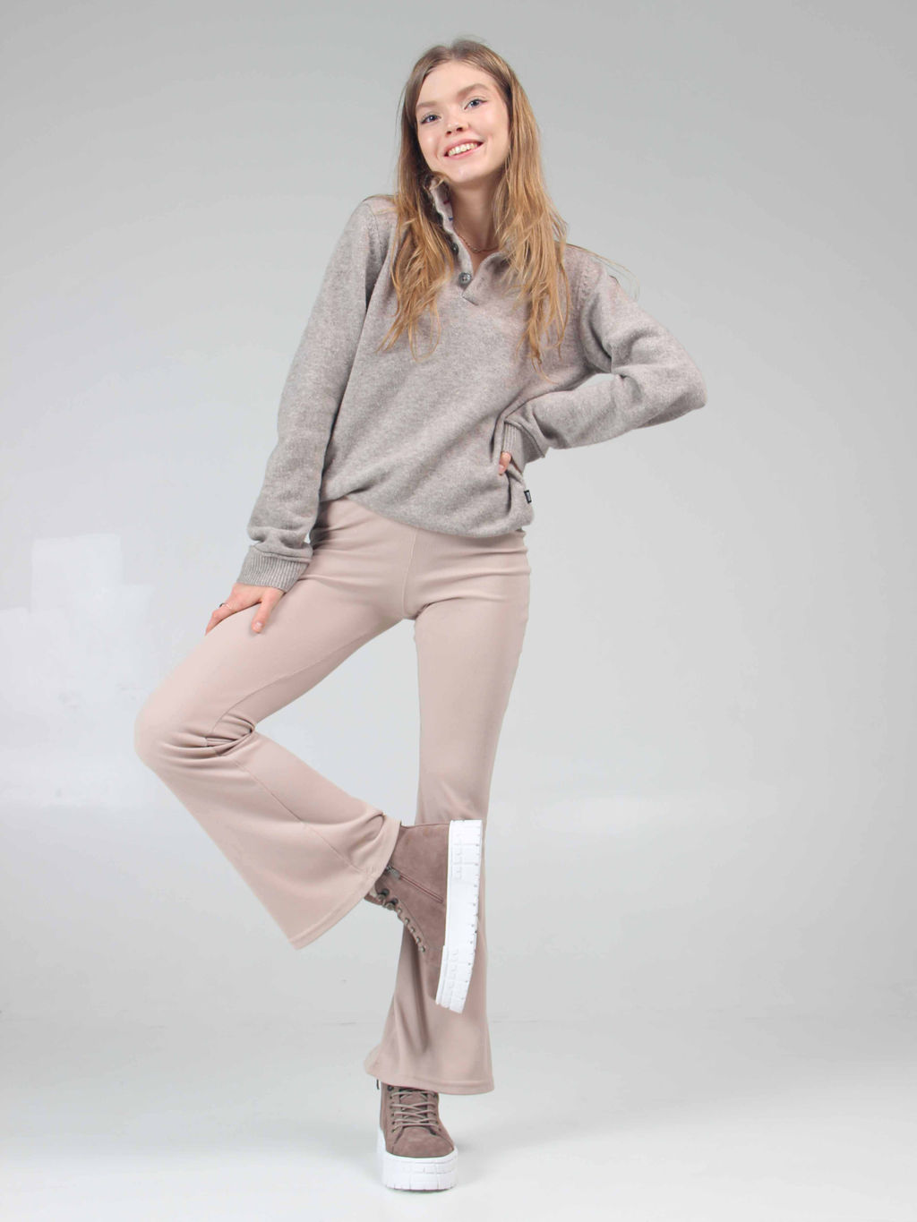 Ботинки 243.212131w. Капучино замша/Мех