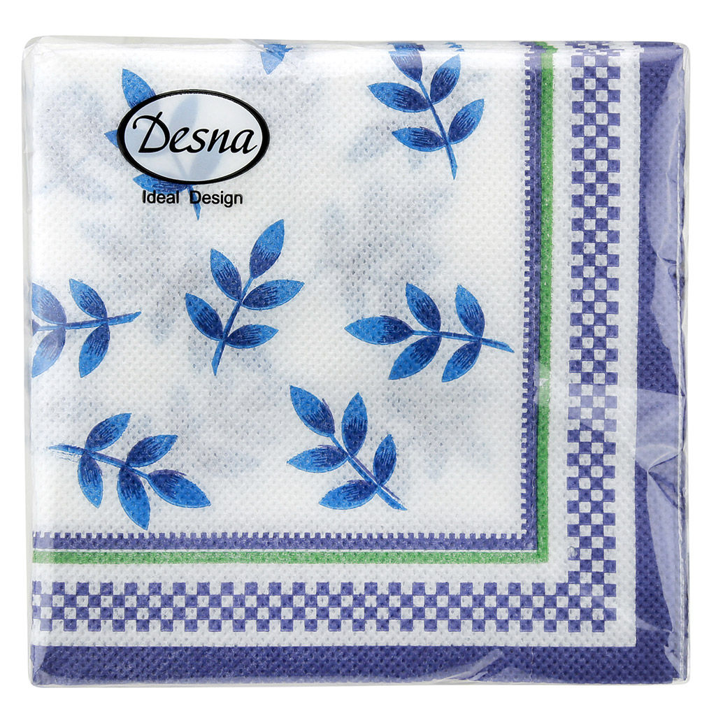 Салфетки бумажные Desna Design 24х24см, 1 слойные, 40 штук в упаковке, 100% целлюлоза, Классика (Россия) - Bouquet фото 3