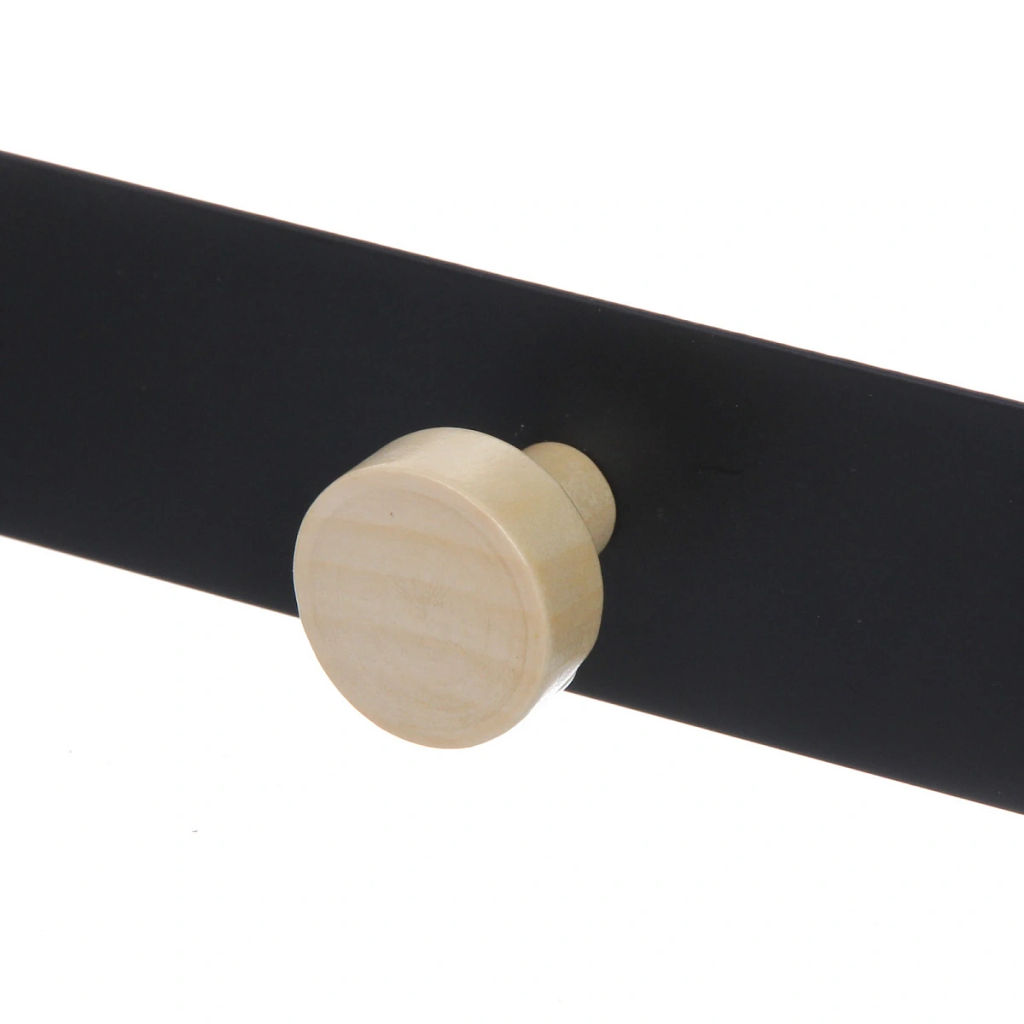 Цена за 2 шт. Крючки надверные на планке "ЛОФТ ВОСТ", цвет черный, 30*18см (Лейбл Селфи)