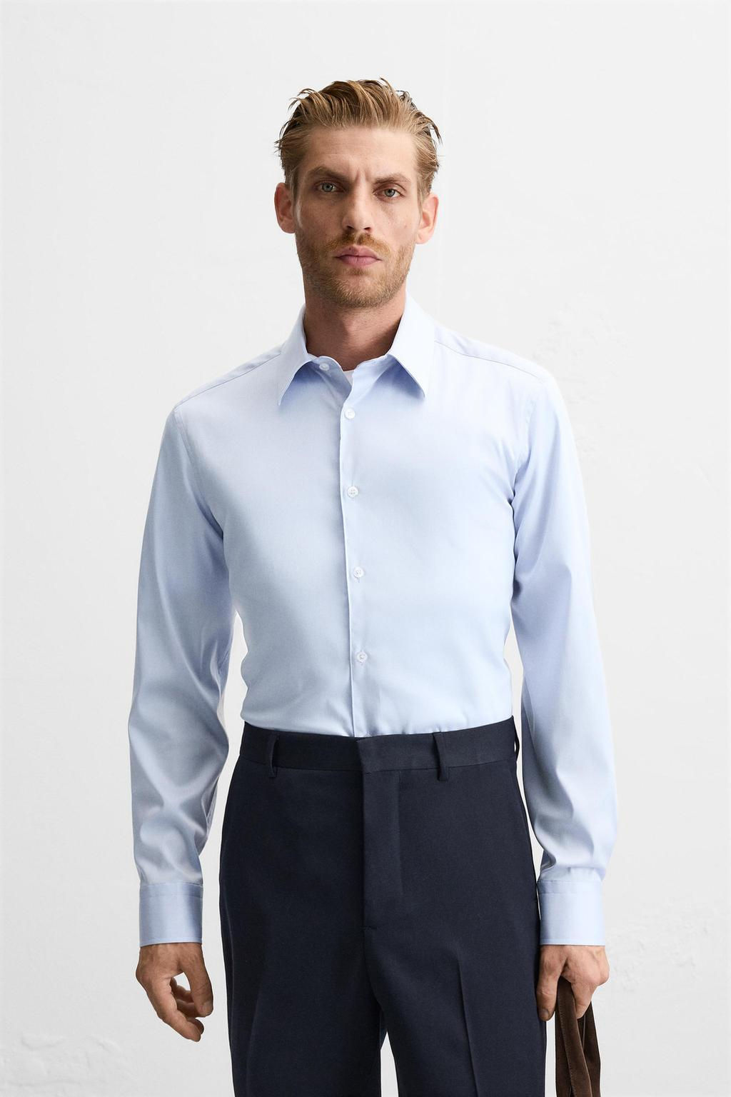 TEXTURED TWILL SHIRT - Zara фото 2