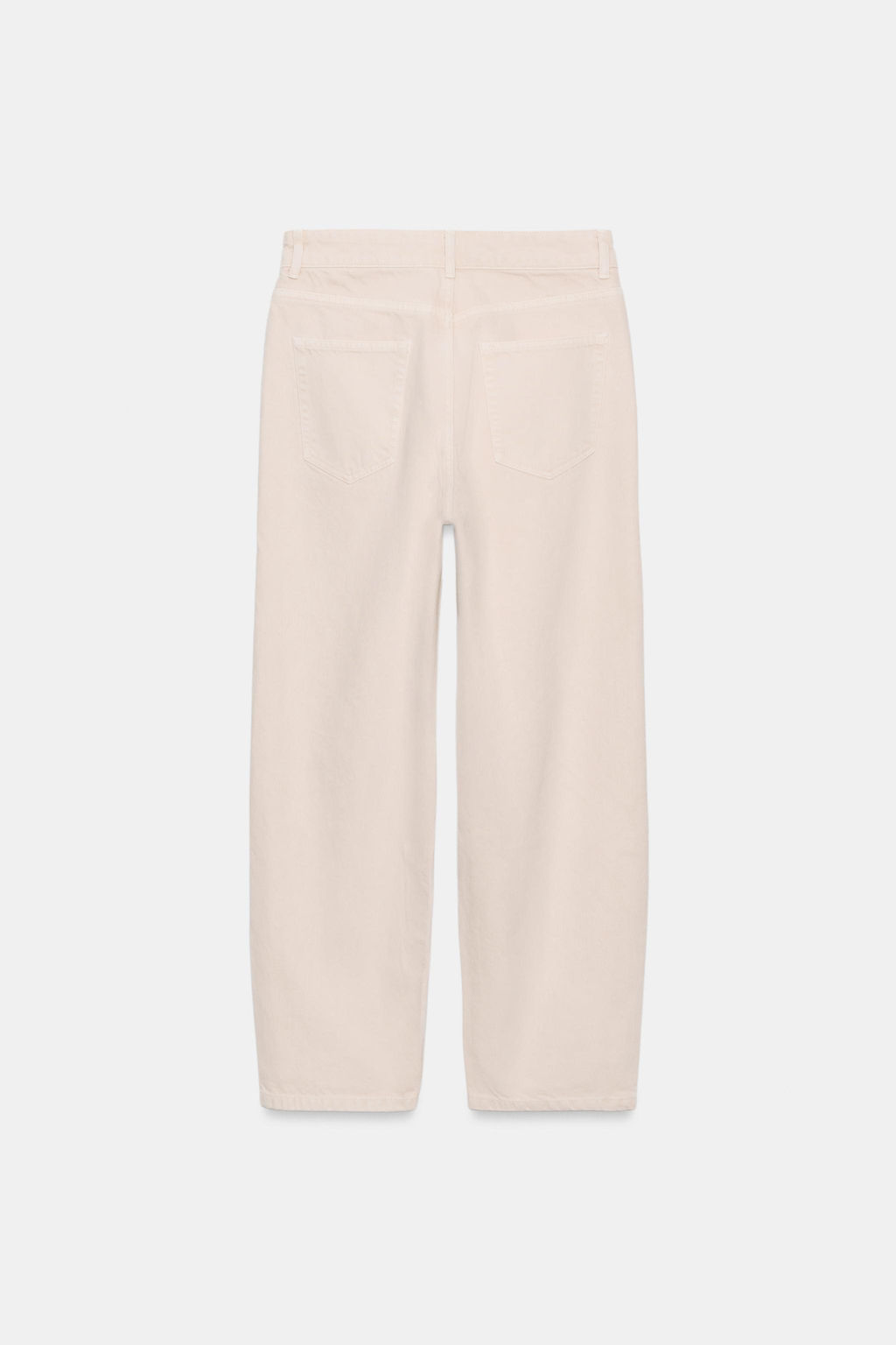 JEANS ZW COLLECTION TAPERED TIRO MEDIO / Blanco / Rosa - Zara фото 7