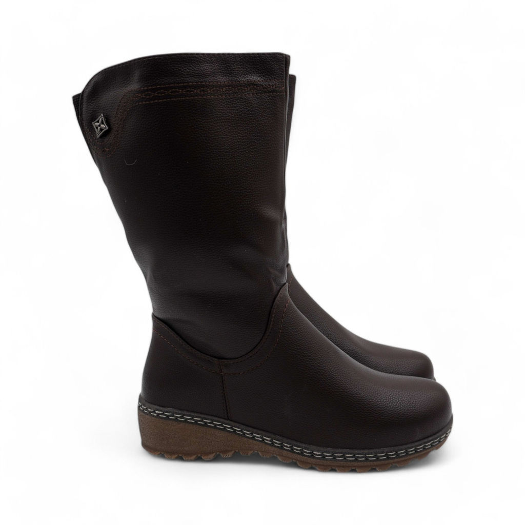 сапоги Н3583-9 темно-коричневые - Sport фото 2