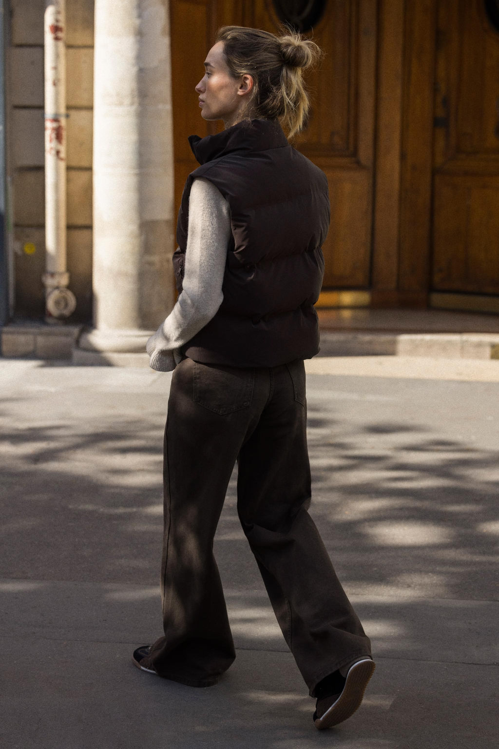 RUBBERISED PUFFER GILET