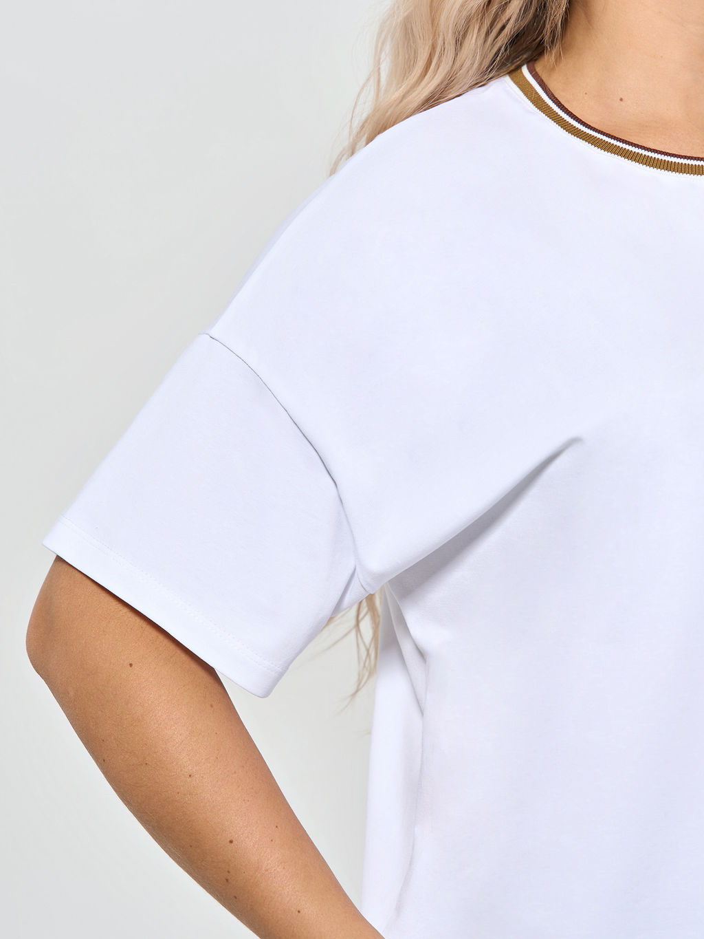 Футболка 0087-18 белый мрамор - Dora фото 19