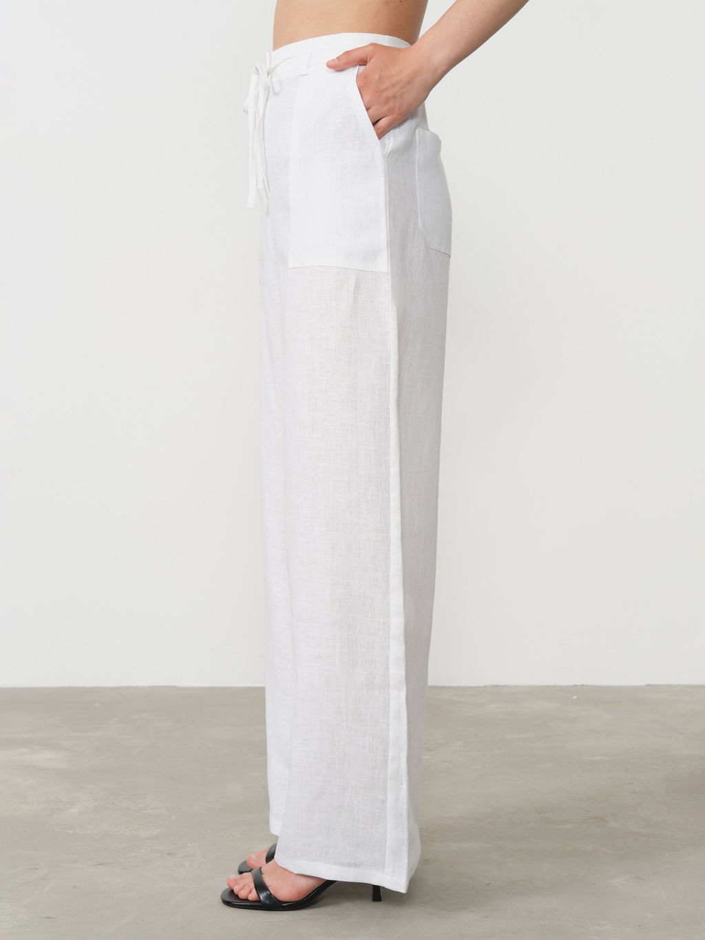 Брюки женские КЛ-8002-ИЛ24 белые