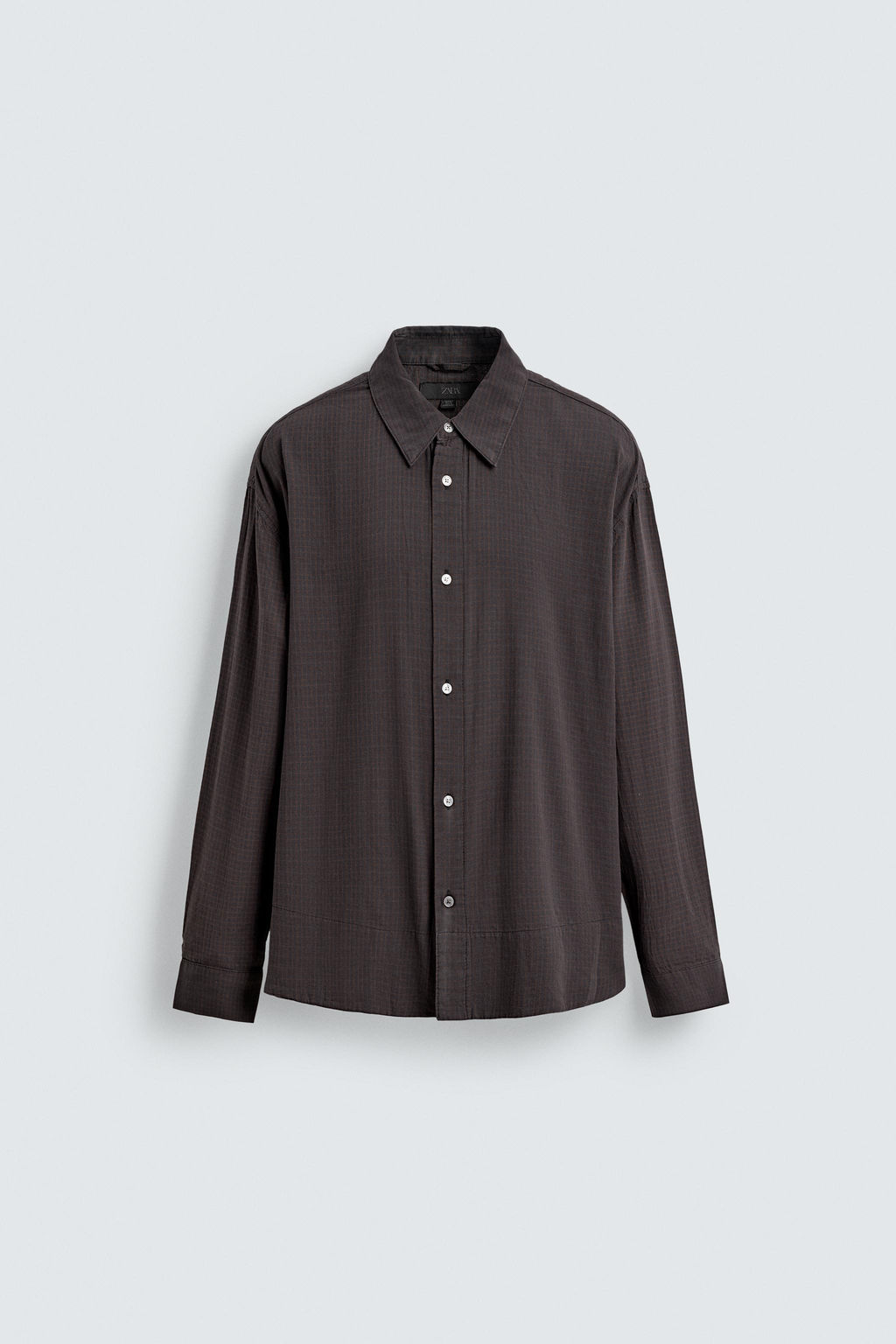 RELAXED FIT CHECK SHIRT - Zara фото 8