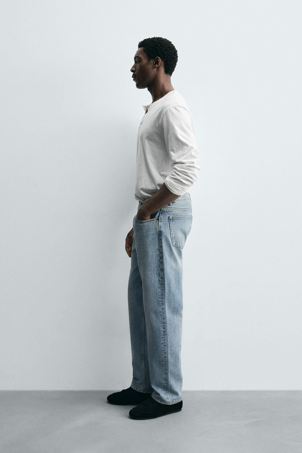 JEANS STRAIGHT FIT / Azul medio - Zara фото 4