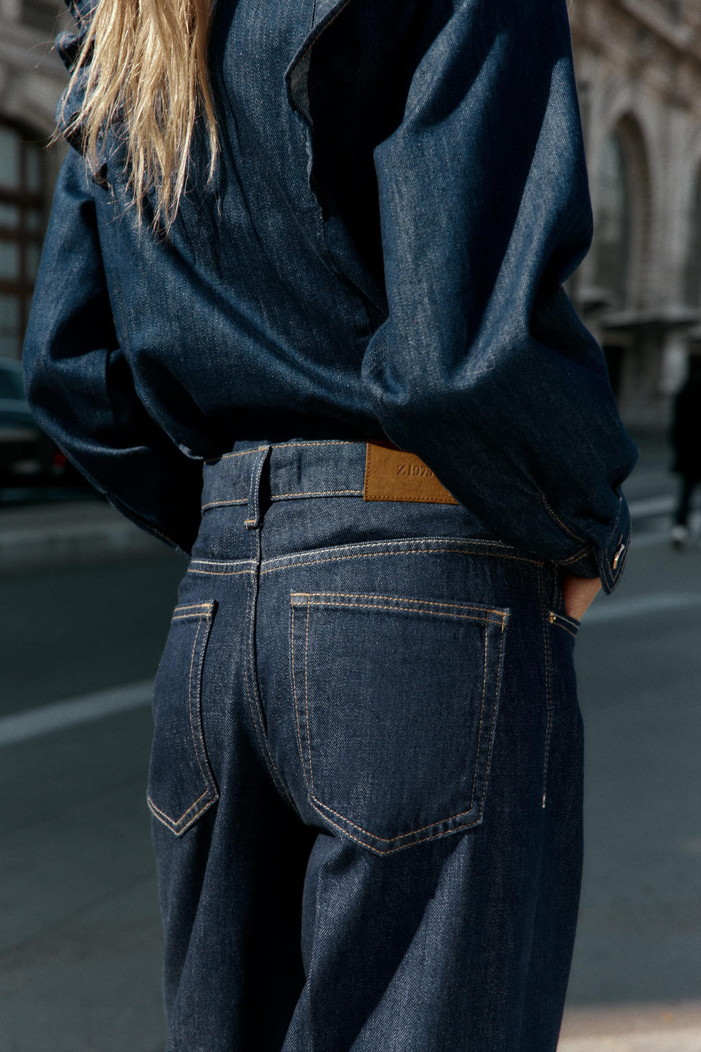 JEANS Z1975 STRAIGHT HIGH-WAIST - Zara фото 4