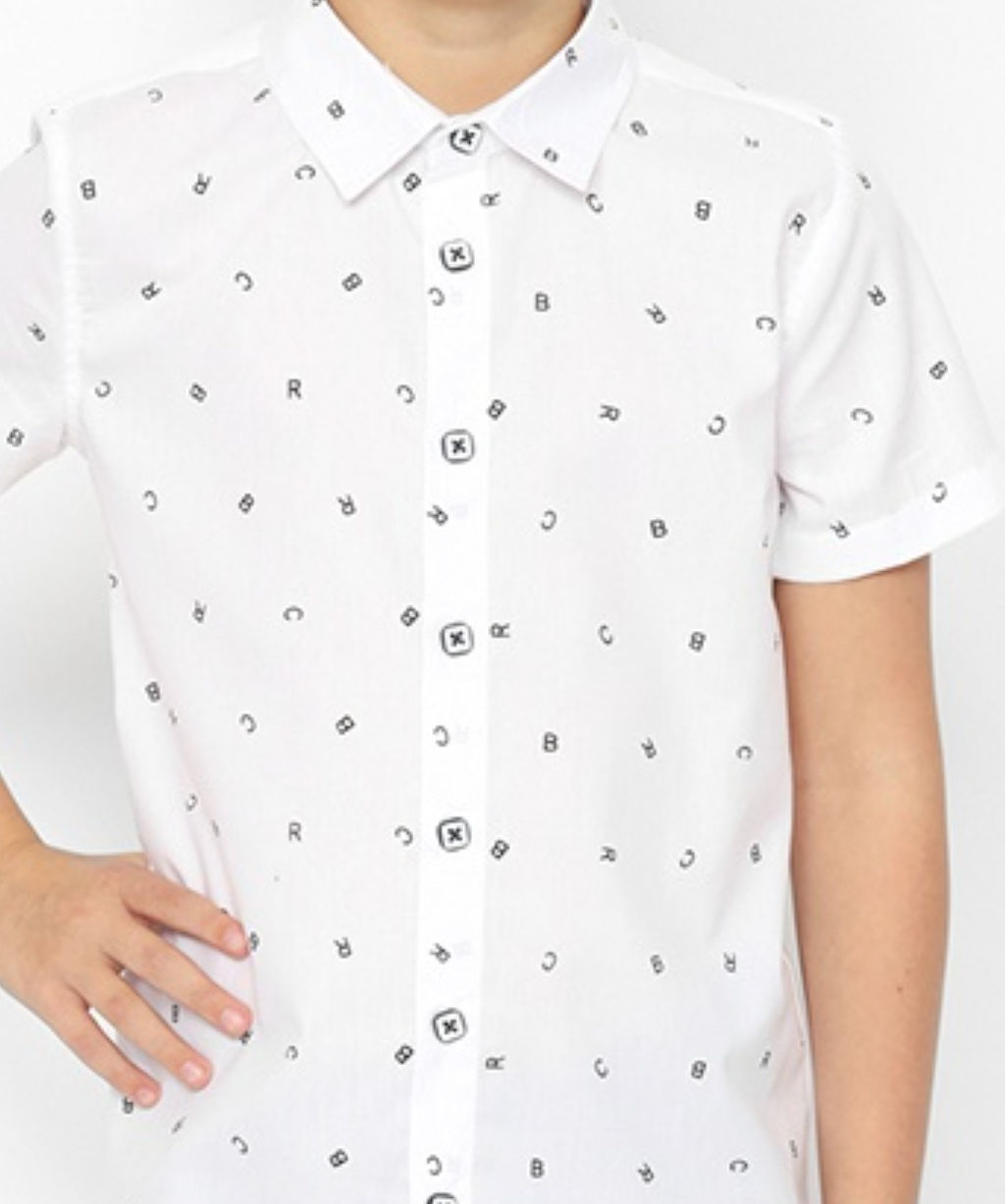 CRB wear/CWKB 63277-20 Рубашка для мальчика,белый/Ex.Cherubino  фото 5