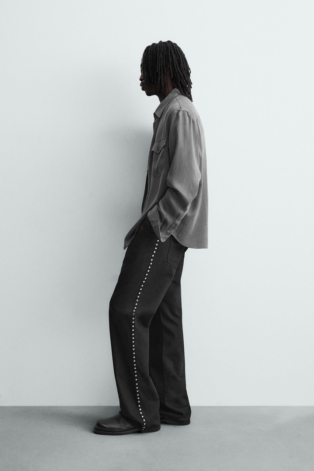 FLUID SHIRT WITH POCKETS - Zara фото 4