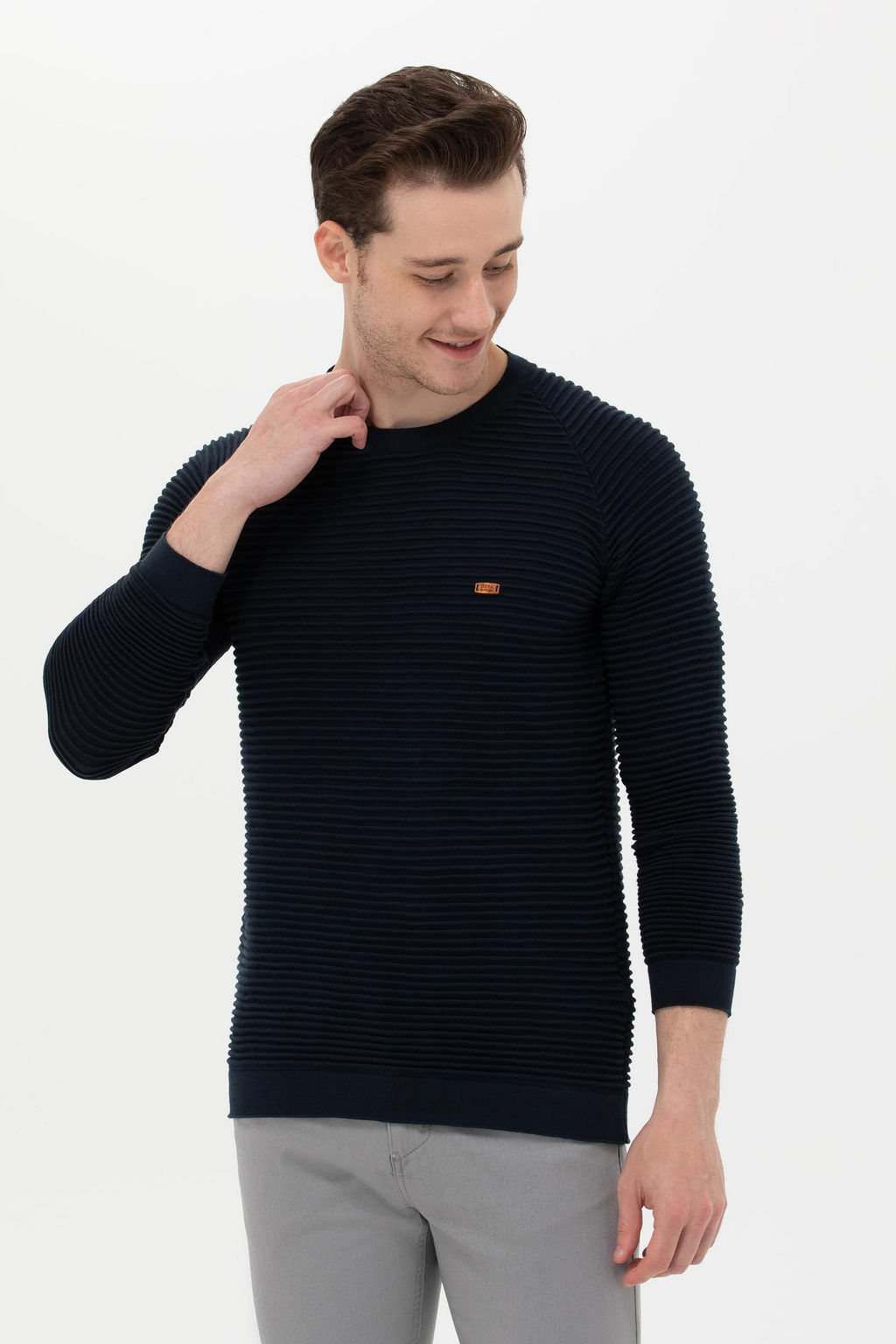 Мужской темно-синий свитер Неожиданная скидка в корзине - U.s. polo assn фото 8