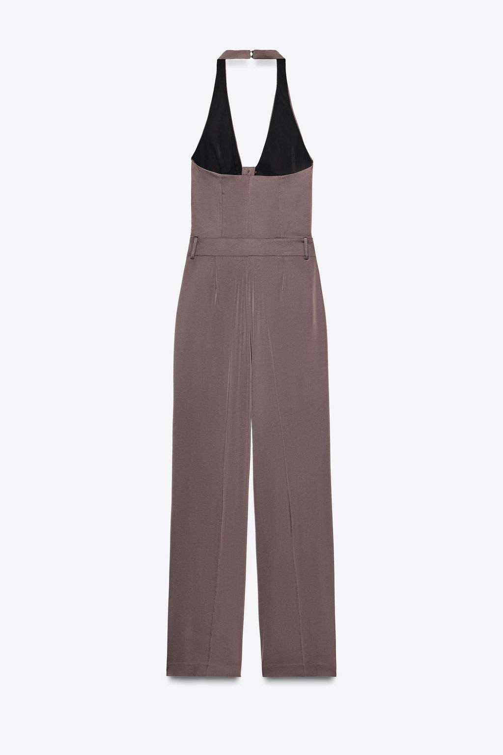 KNOT DETAIL SATIN WAISTCOAT JUMPSUIT - Zara фото 8