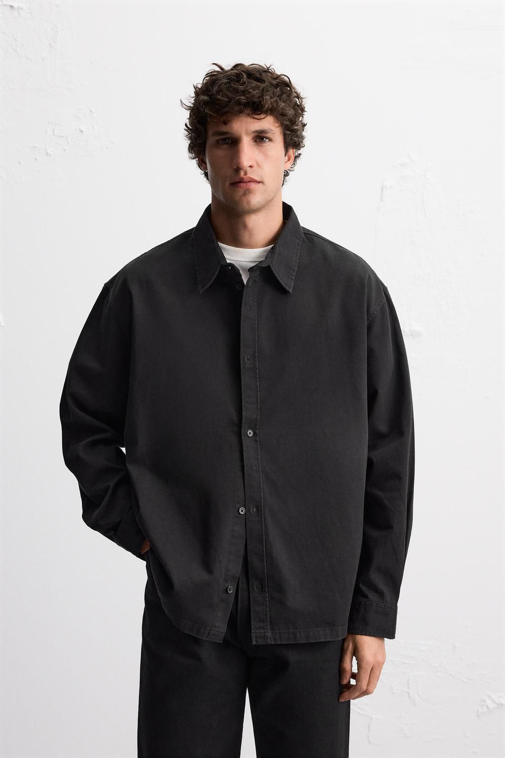 WASHED RELAXED FIT SHIRT - Zara фото 19