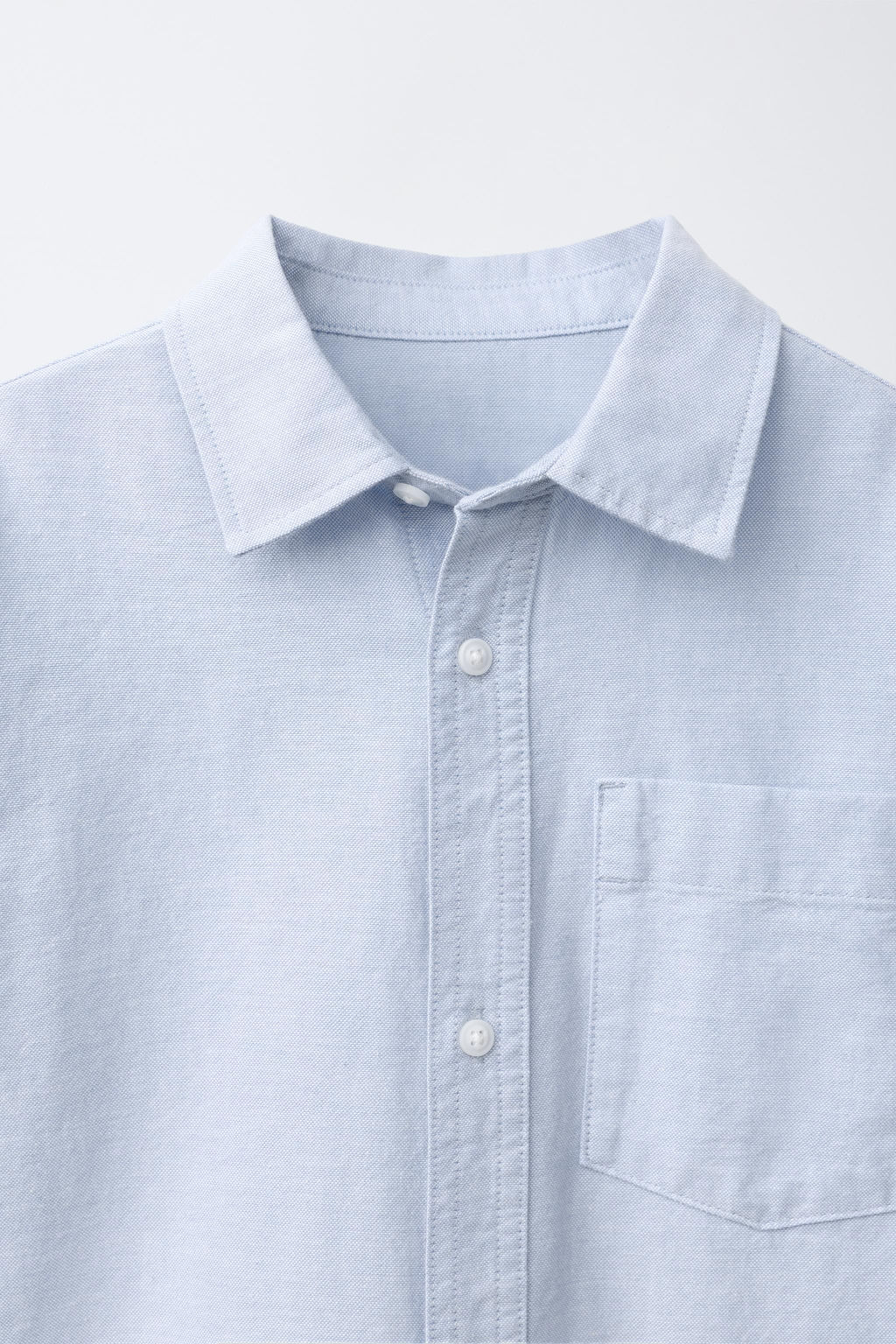 CAMISA BOLSILLO OXFORD / Celeste - Zara фото 3