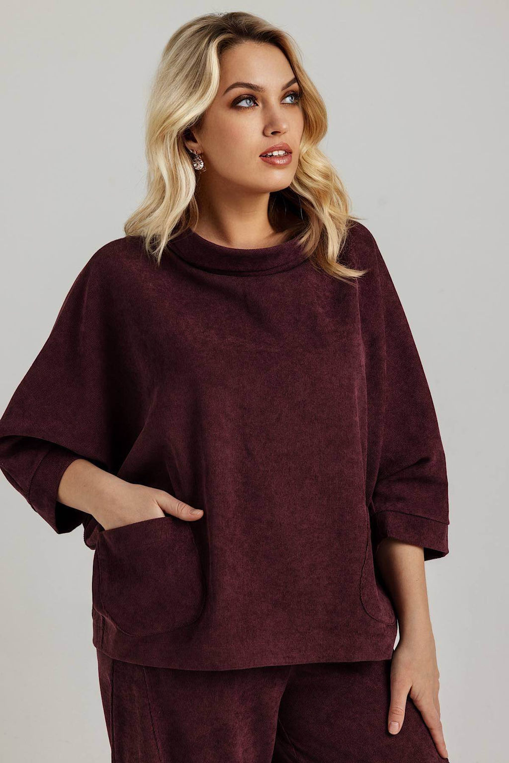 Блузка женская 4497/06/Брусничный - Rise фото 2