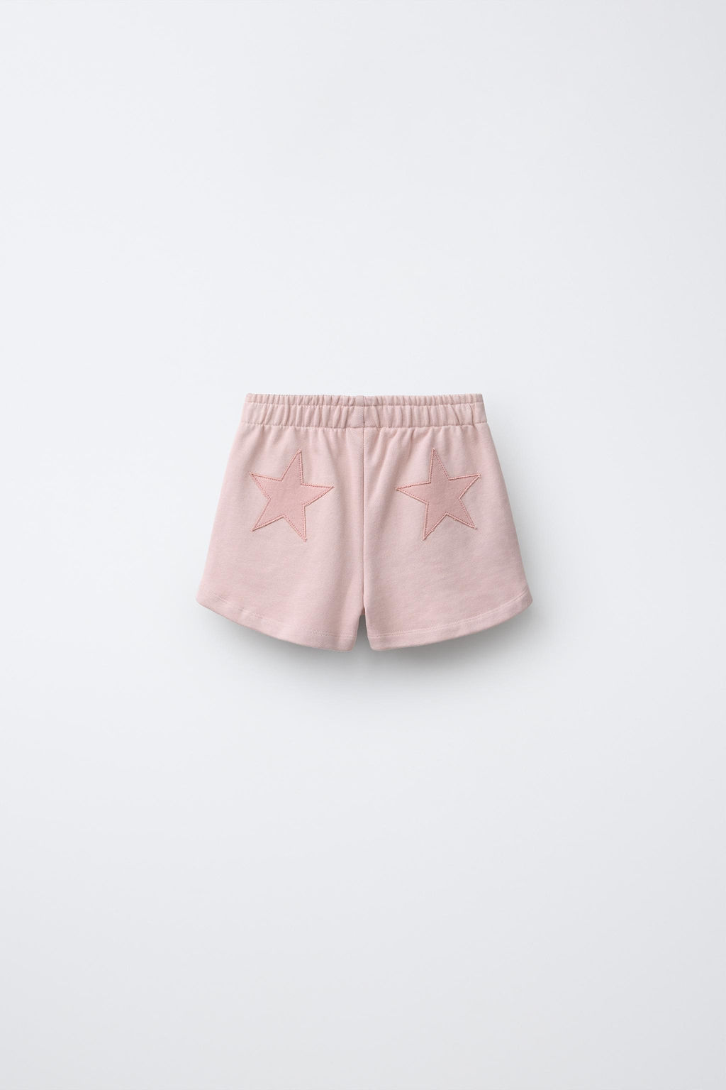 BERMUDA FELPA PARCHE ESTRELLAS / Rosa lavado - Zara фото 2