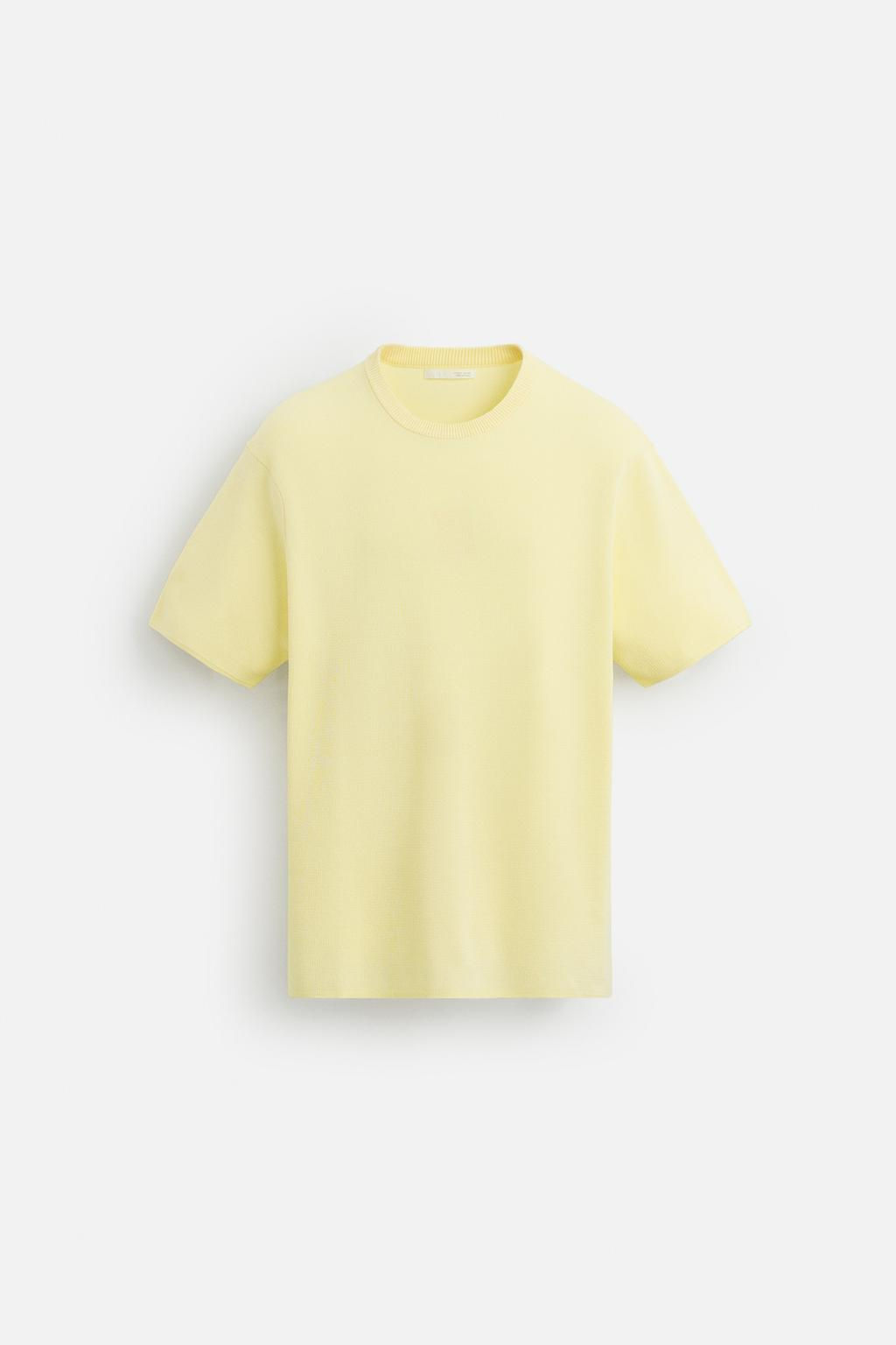 RELAXED FIT KNIT T-SHIRT - Zara фото 22
