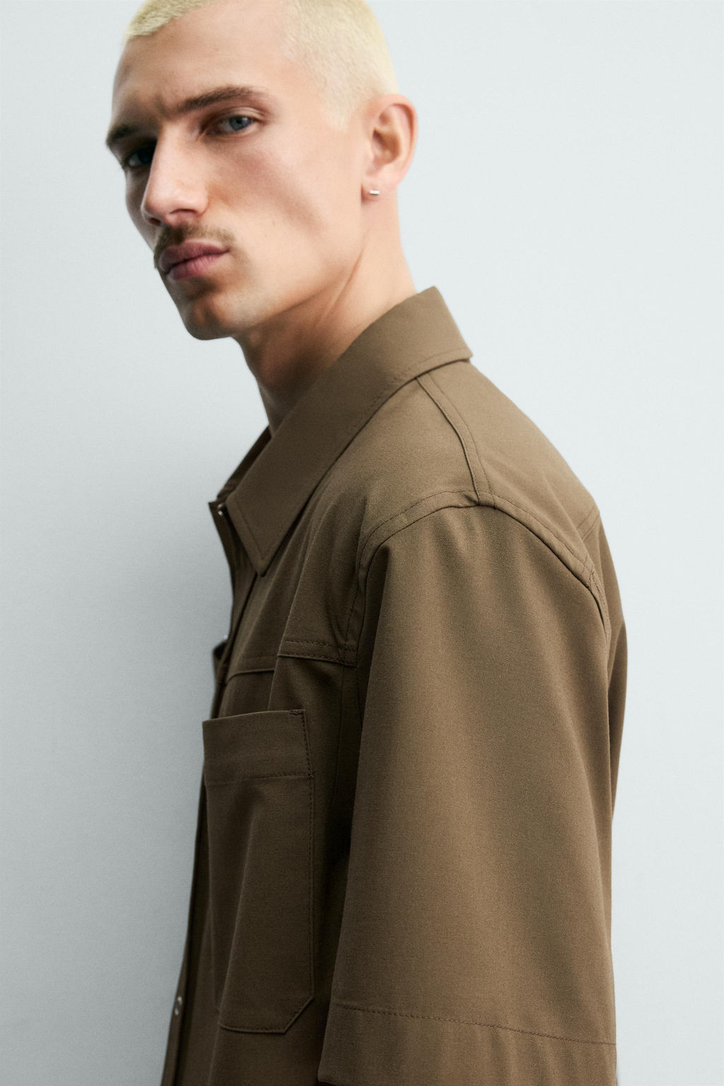 CAMISA T?CNICA RELAXED FIT / Tabaco - Zara фото 6