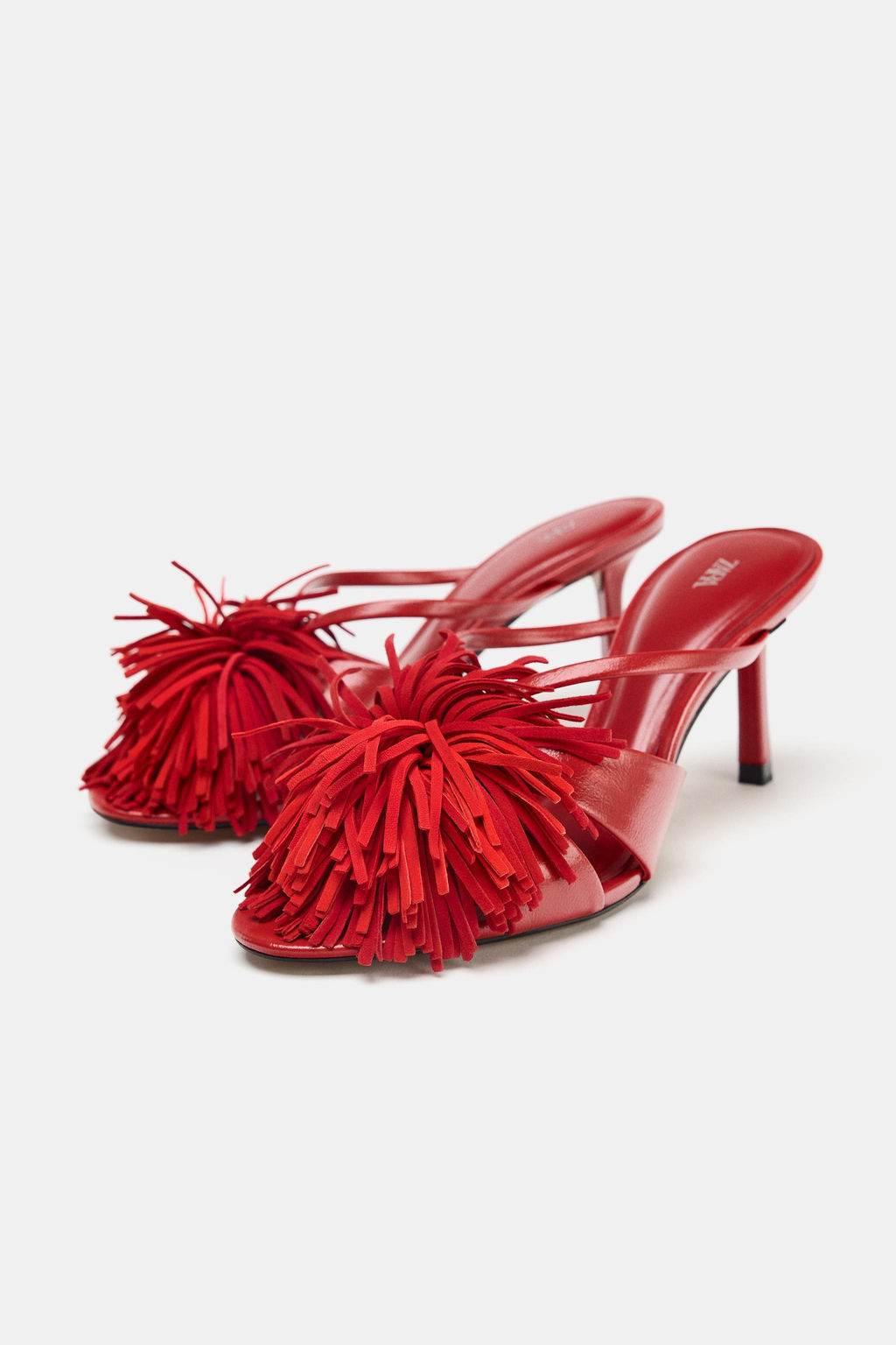 FRINGED HIGH-HEEL SANDALS - Zara фото 18