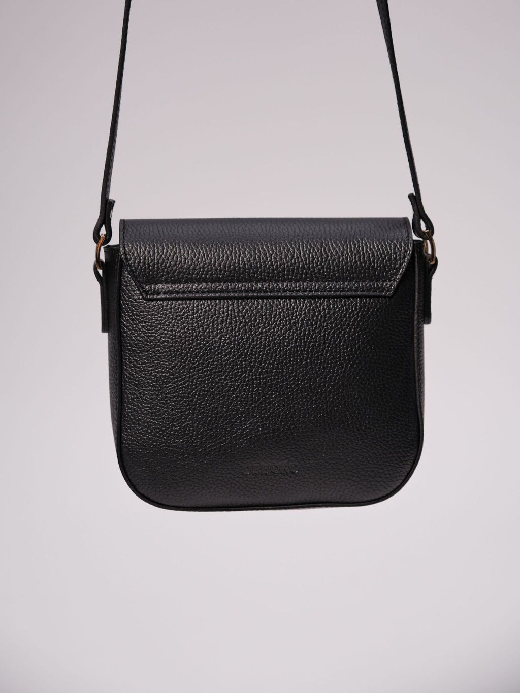 Сумка кожаная через плечо Deboro 3158 черный